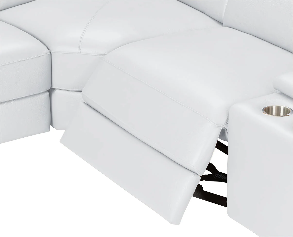 Picasso II White 7-Piece 3 Power Reclining Sectional - Image 2