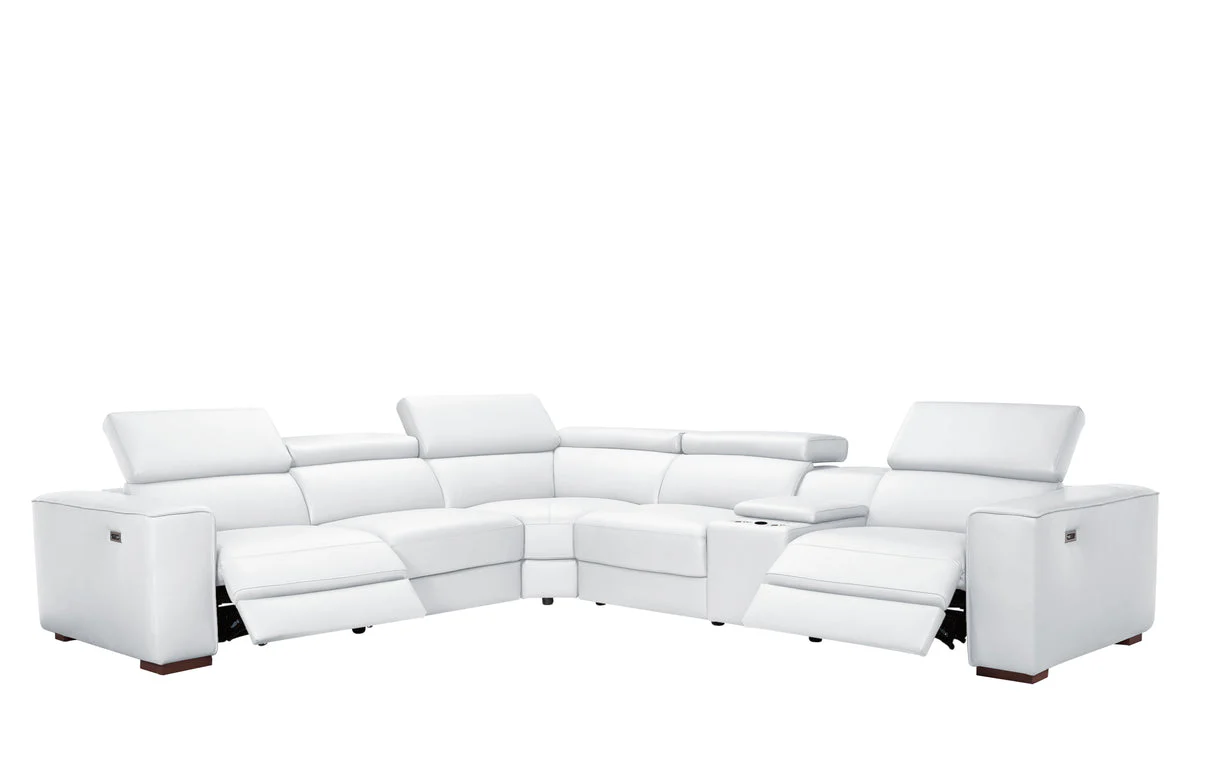 Picasso II White 7-Piece 3 Power Reclining Sectional - Image 3
