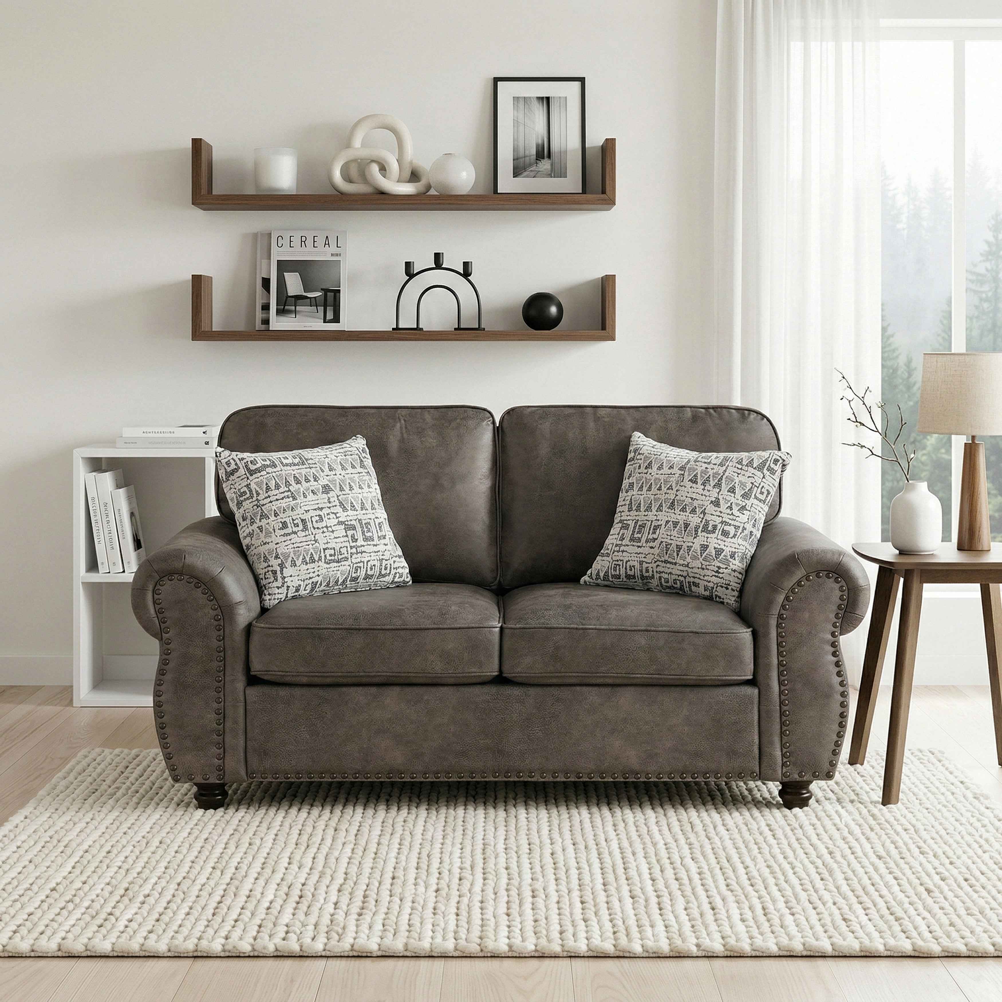 Pinnacle Pewter Loveseat - Image 12