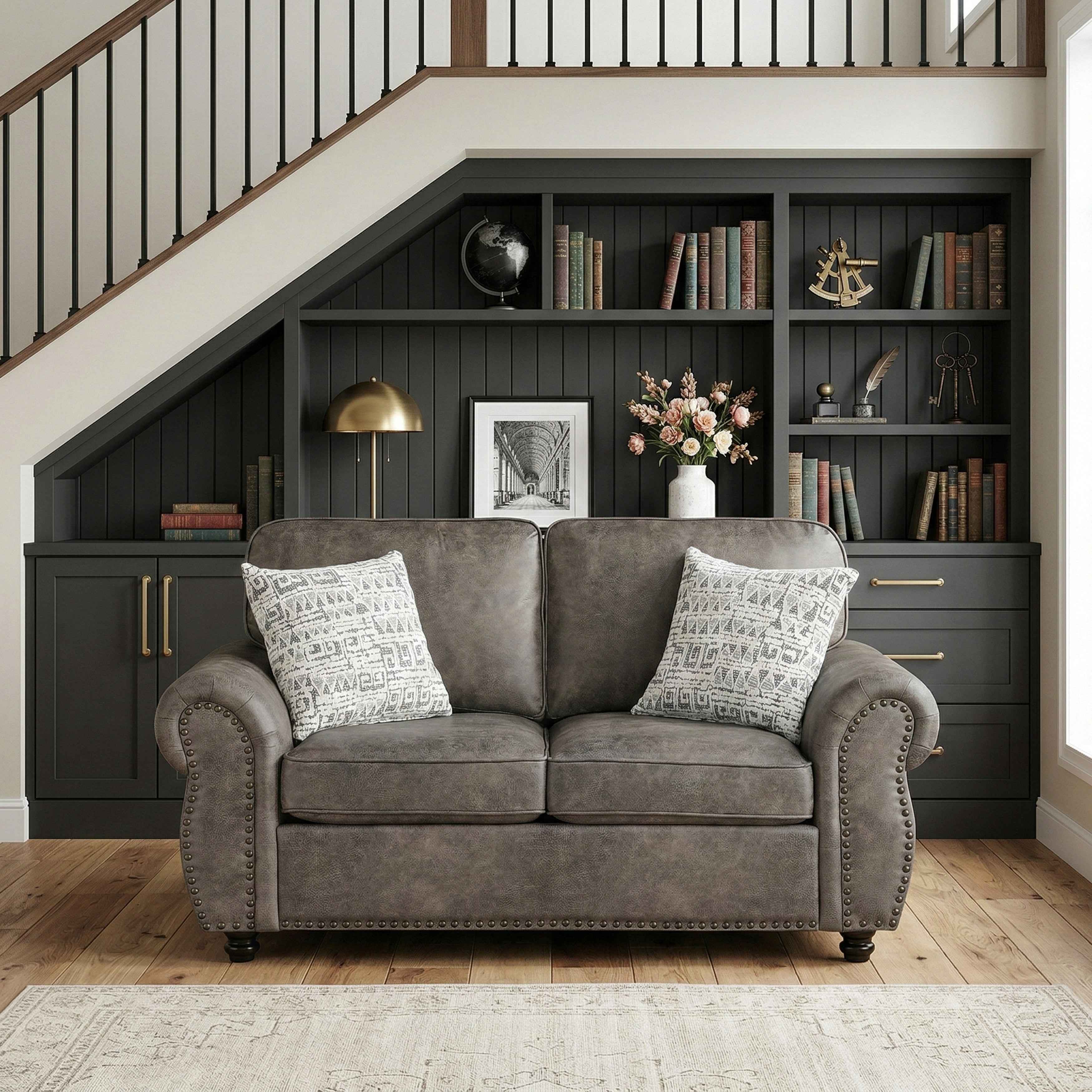 Pinnacle Pewter Loveseat - Image 13