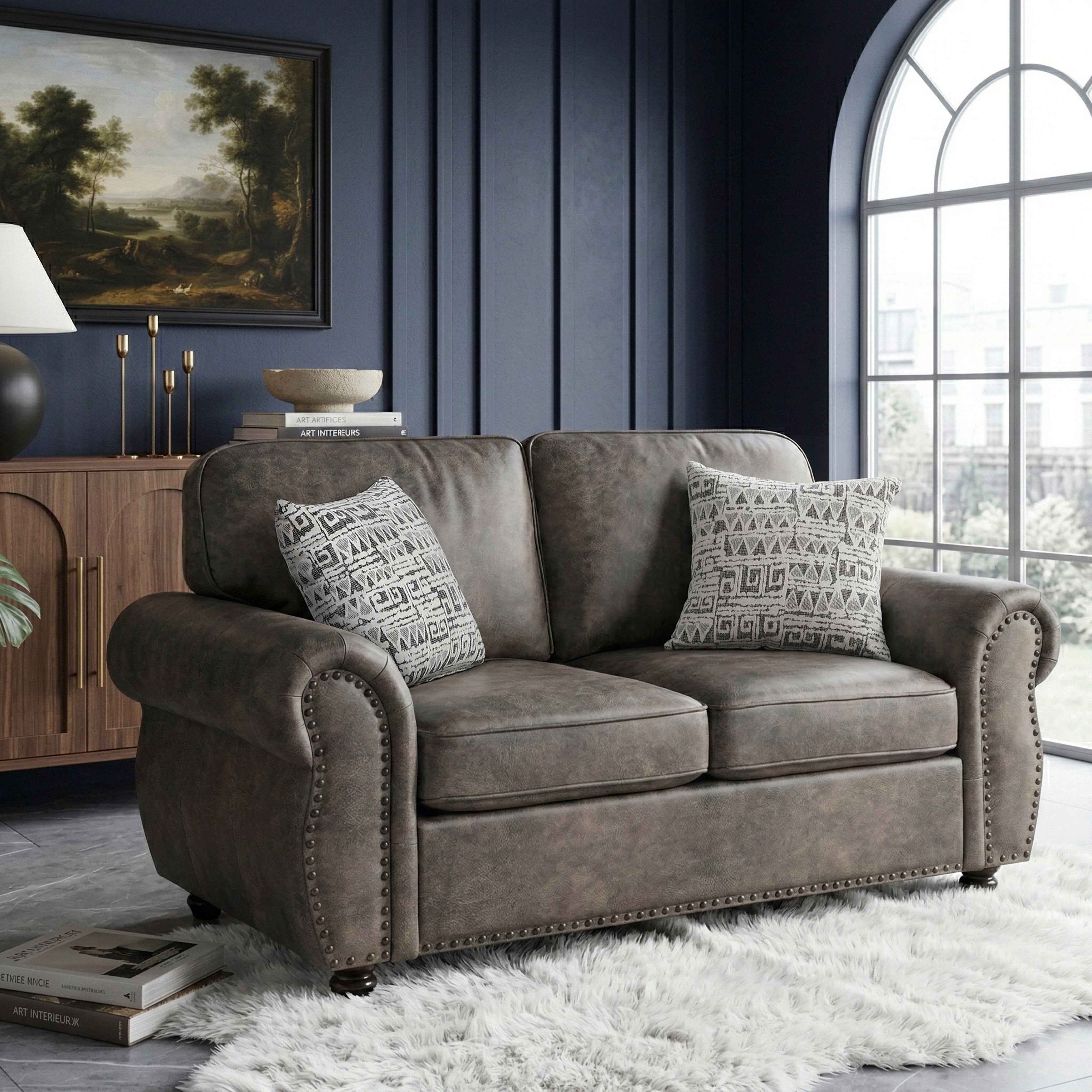 Pinnacle Pewter Loveseat - Image 14