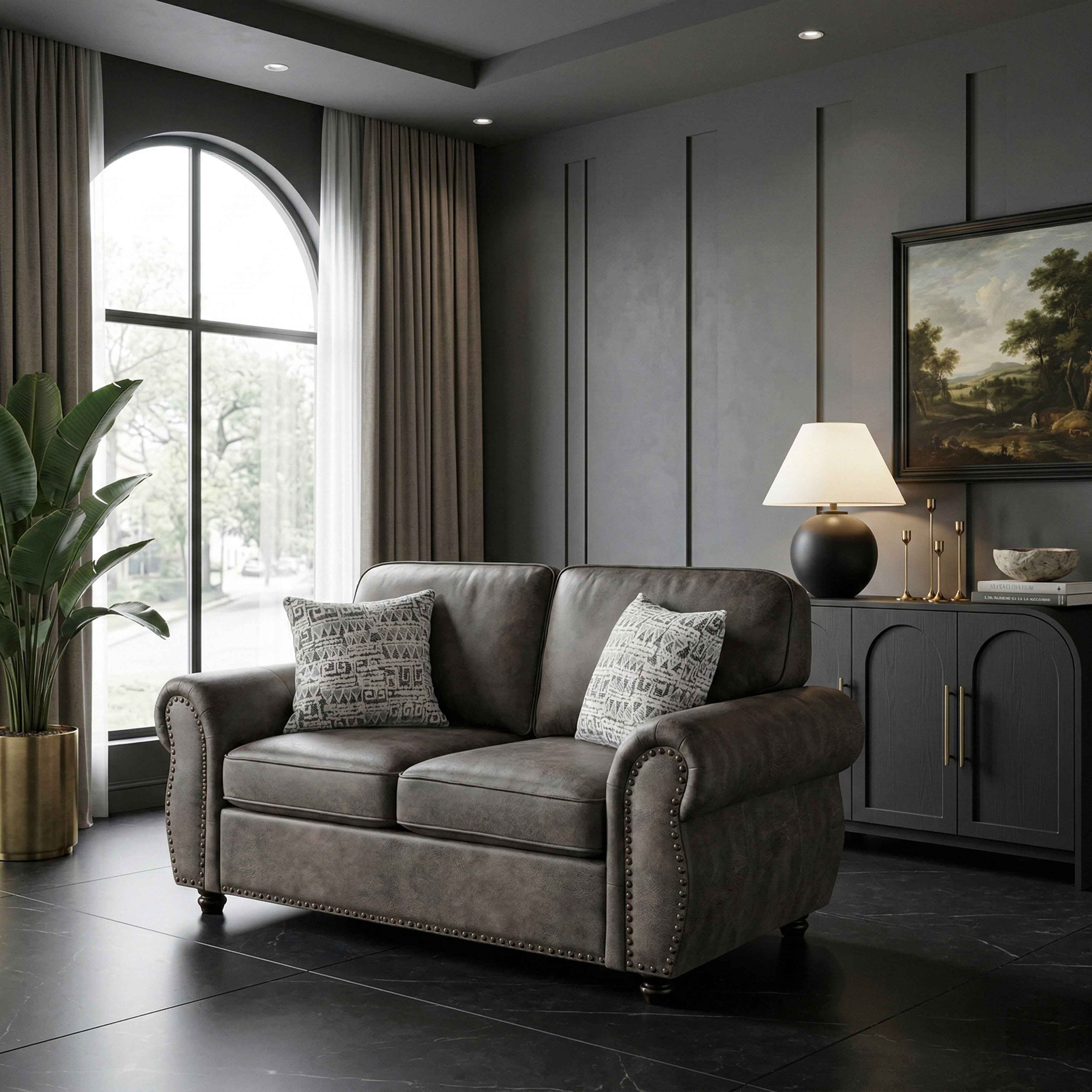 Pinnacle Pewter Loveseat - Image 16