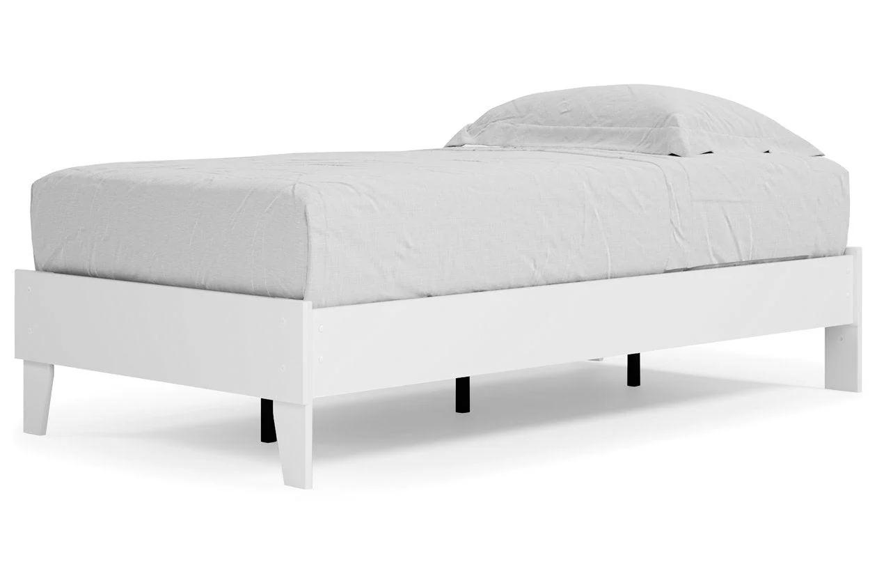 Piperton White Twin Platform Bed - Image 5