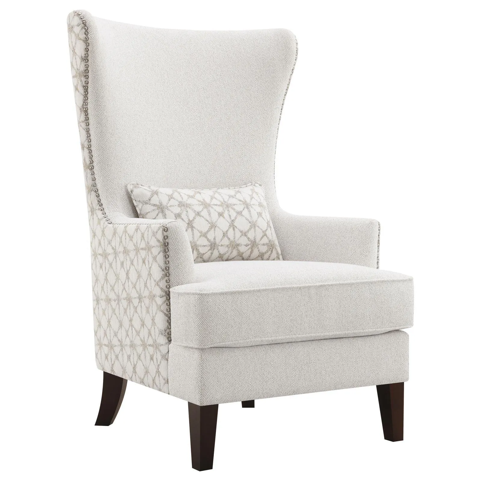 Pippin Latte Upholstered Wingback Accent Chair - Image 13