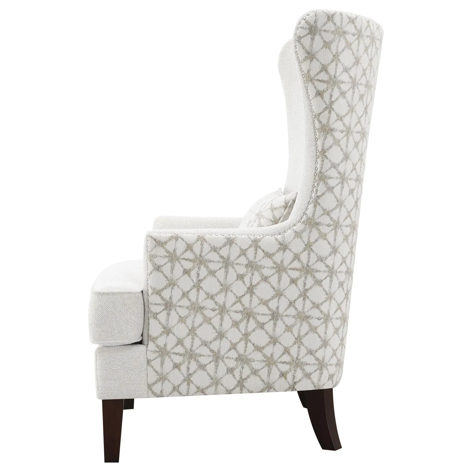 Pippin Latte Upholstered Wingback Accent Chair - Image 4