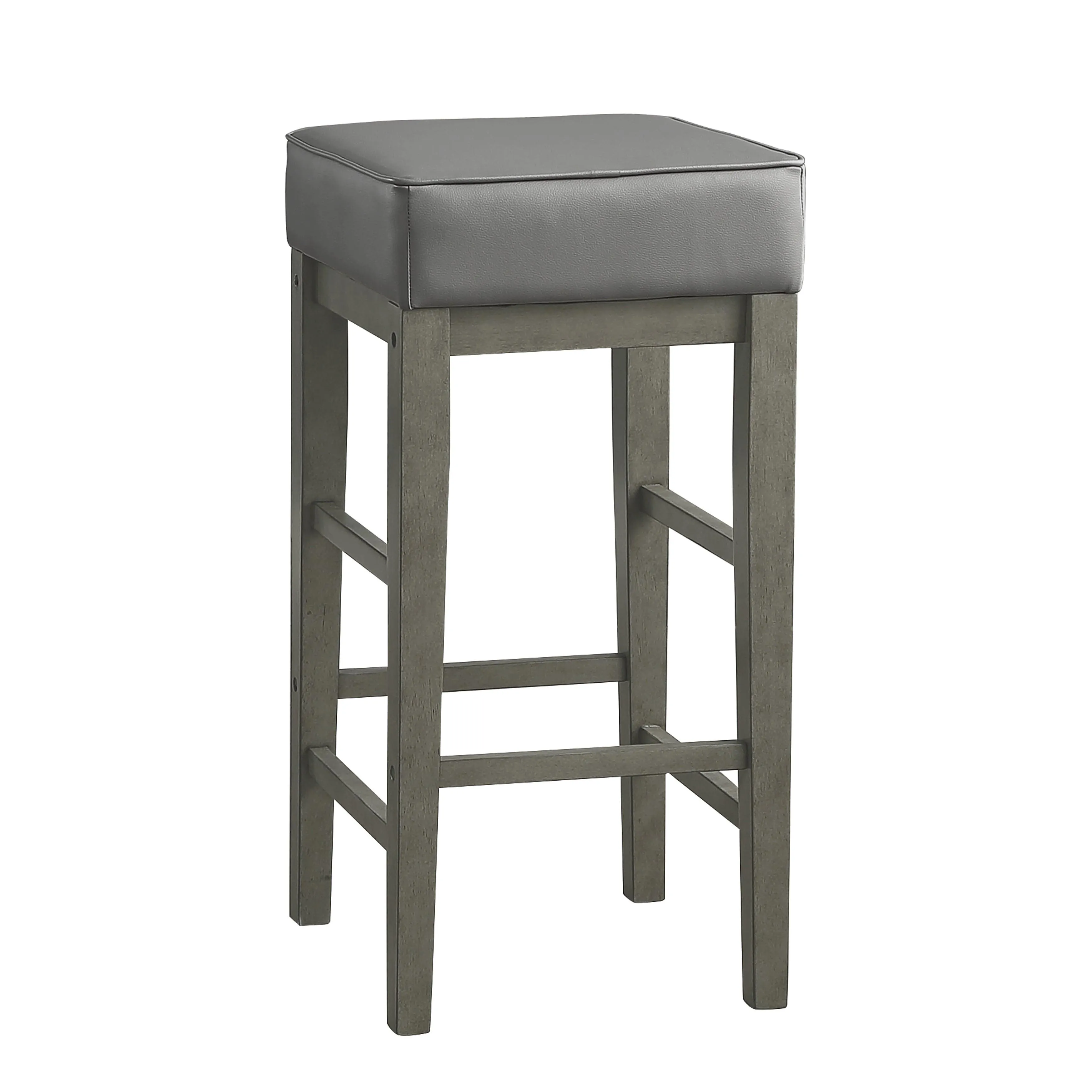 Pittsville Gray/Espresso Pub Height Stool, Set of 2 - Image 4