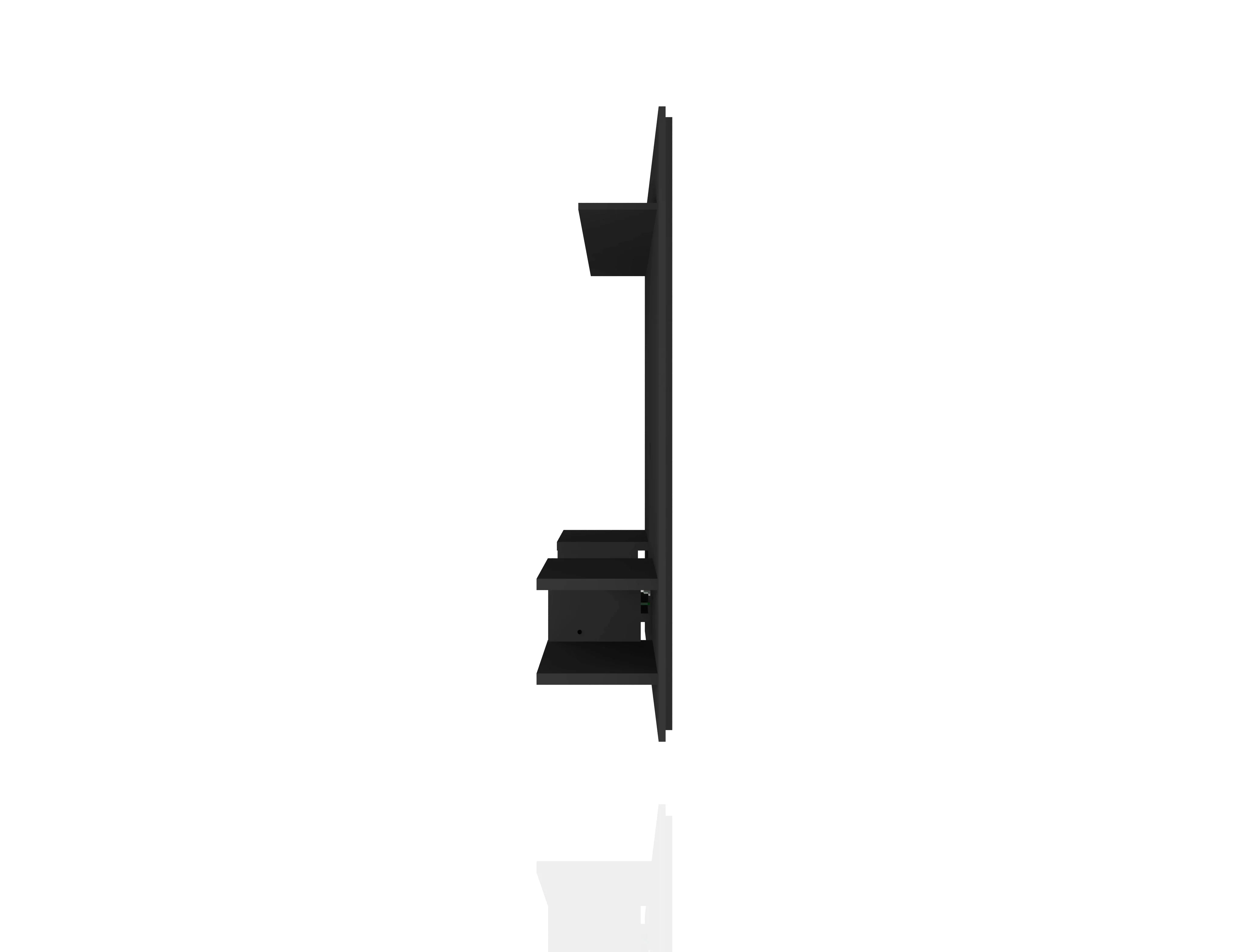 Plaza 64.25 Floating Entertainment Center in Black - Image 6