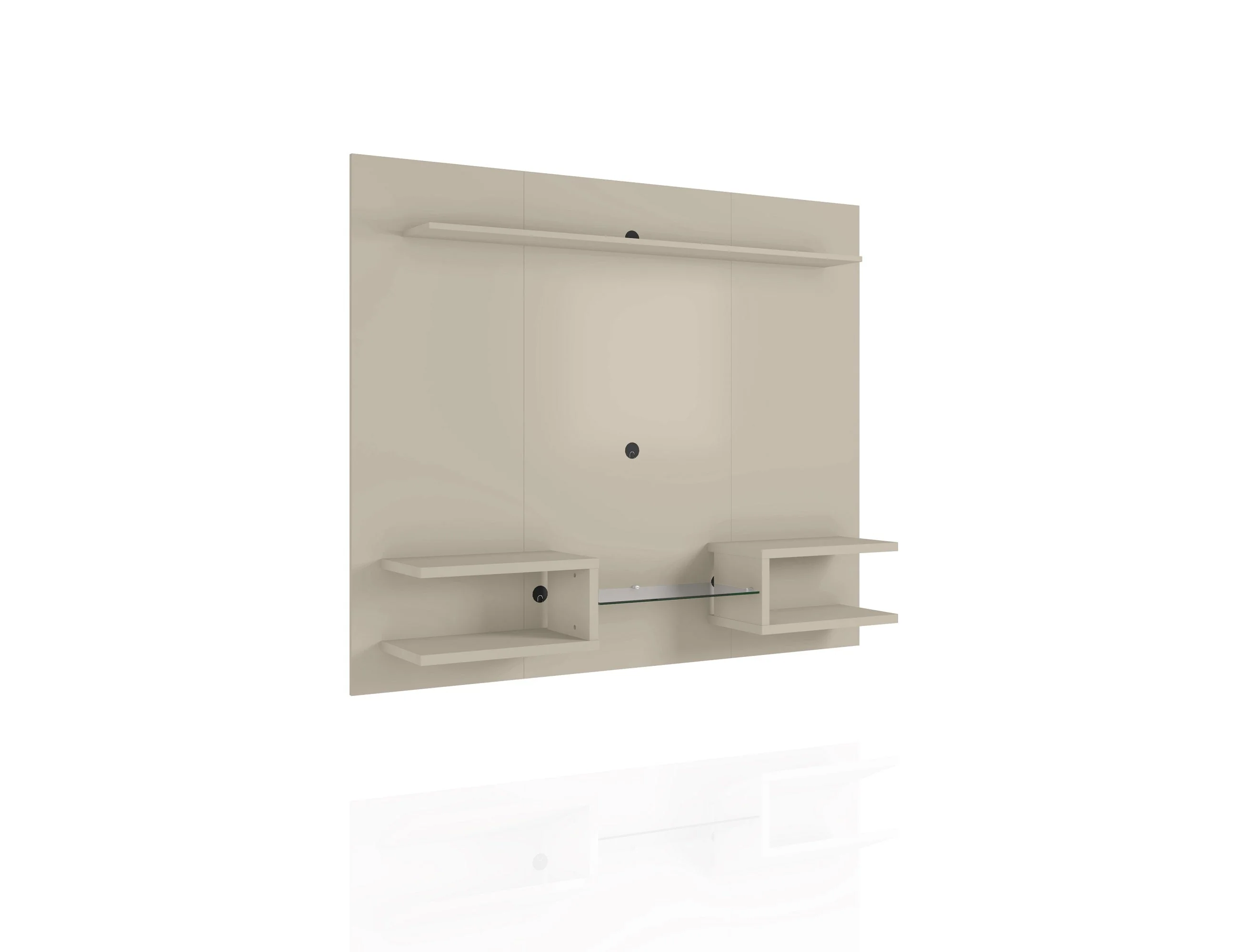 Plaza 64.25 Floating Entertainment Center in Off White - Image 4