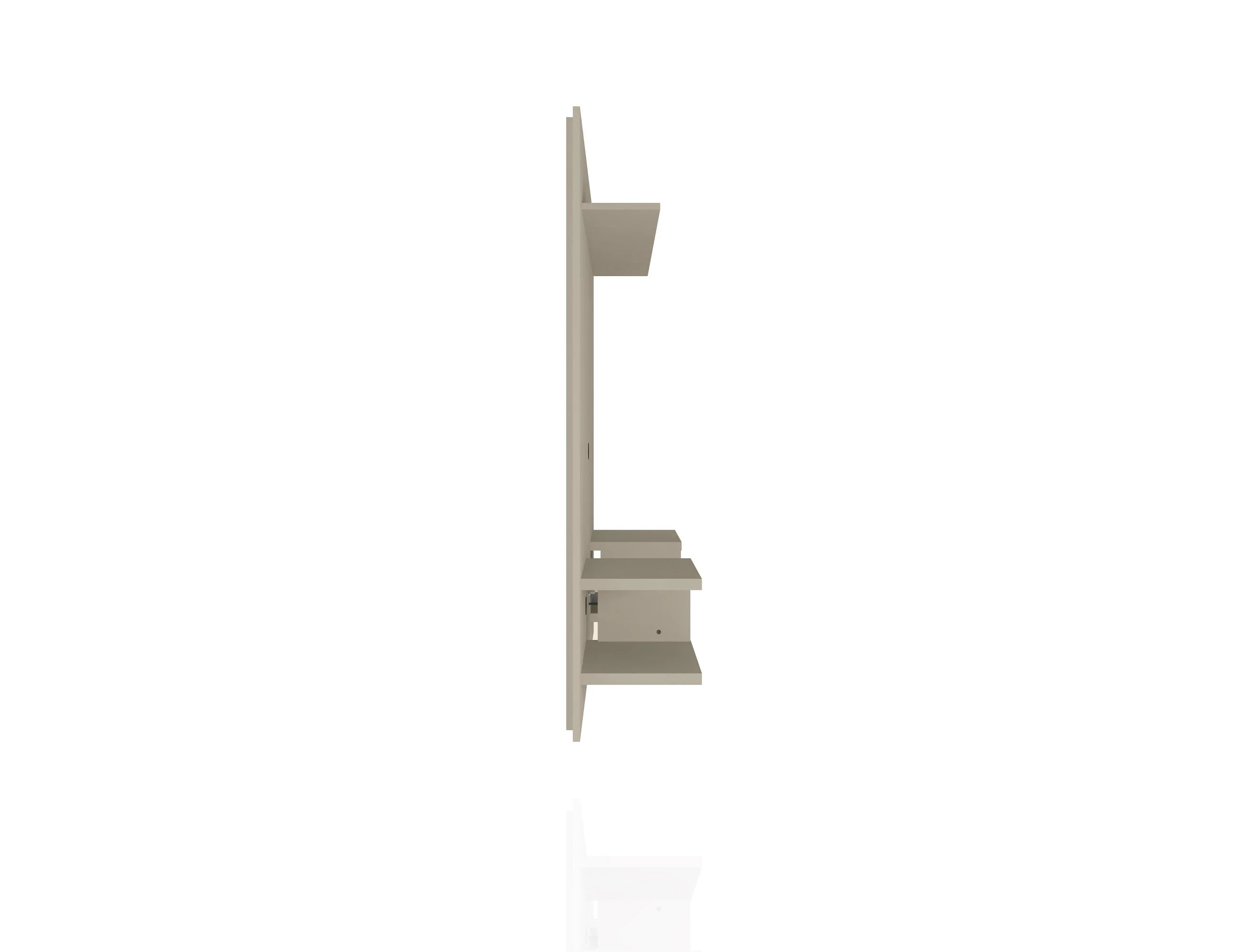 Plaza 64.25 Floating Entertainment Center in Off White - Image 5