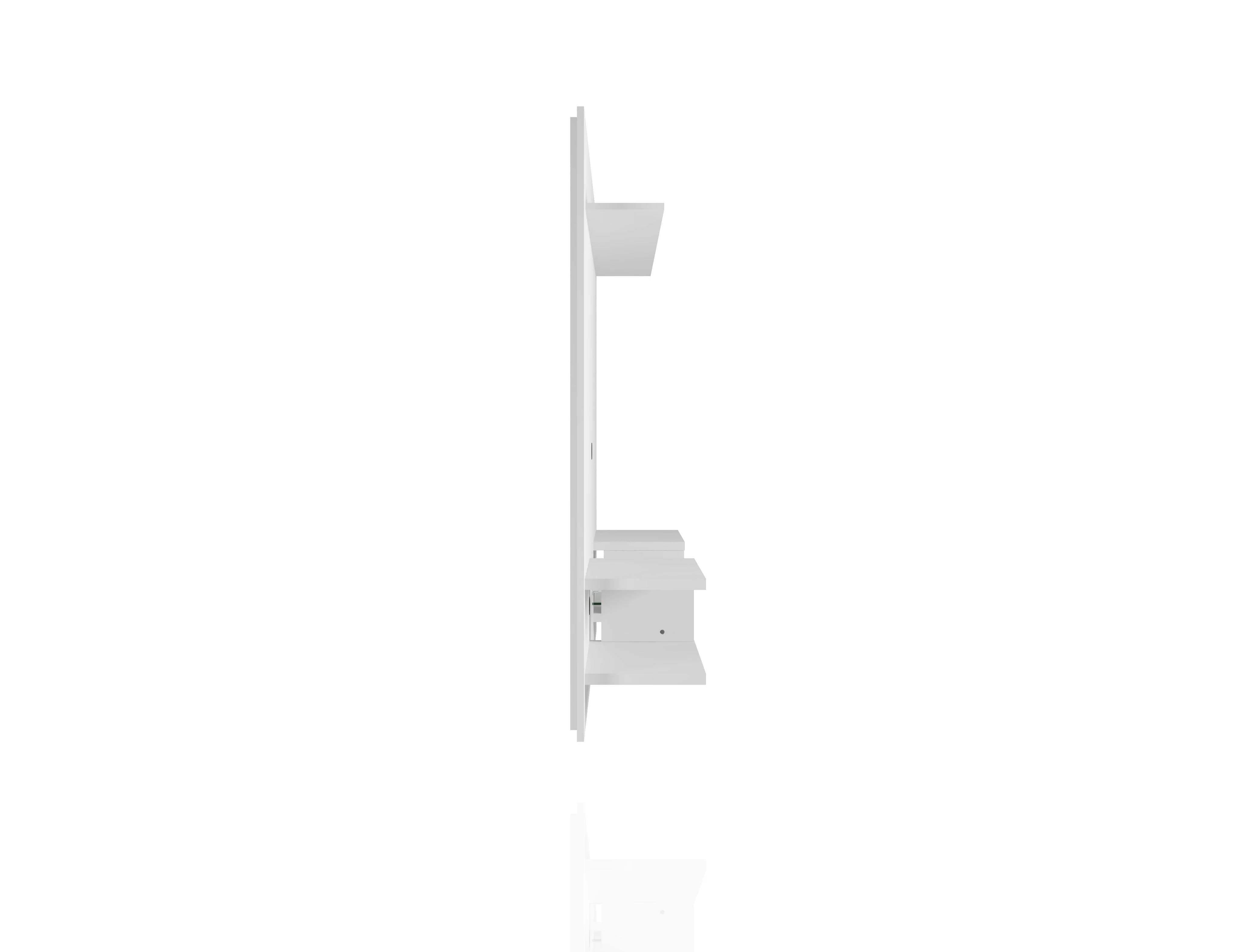 Plaza 64.25 Floating Entertainment Center in White - Image 5