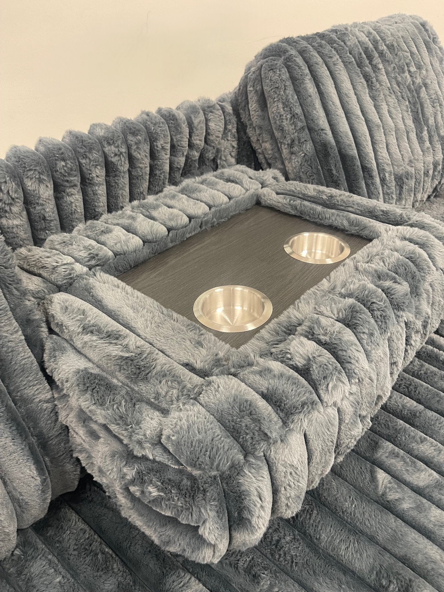 Poland Charcoal Reversible Sectional With Pull-Out Bed - Image 2