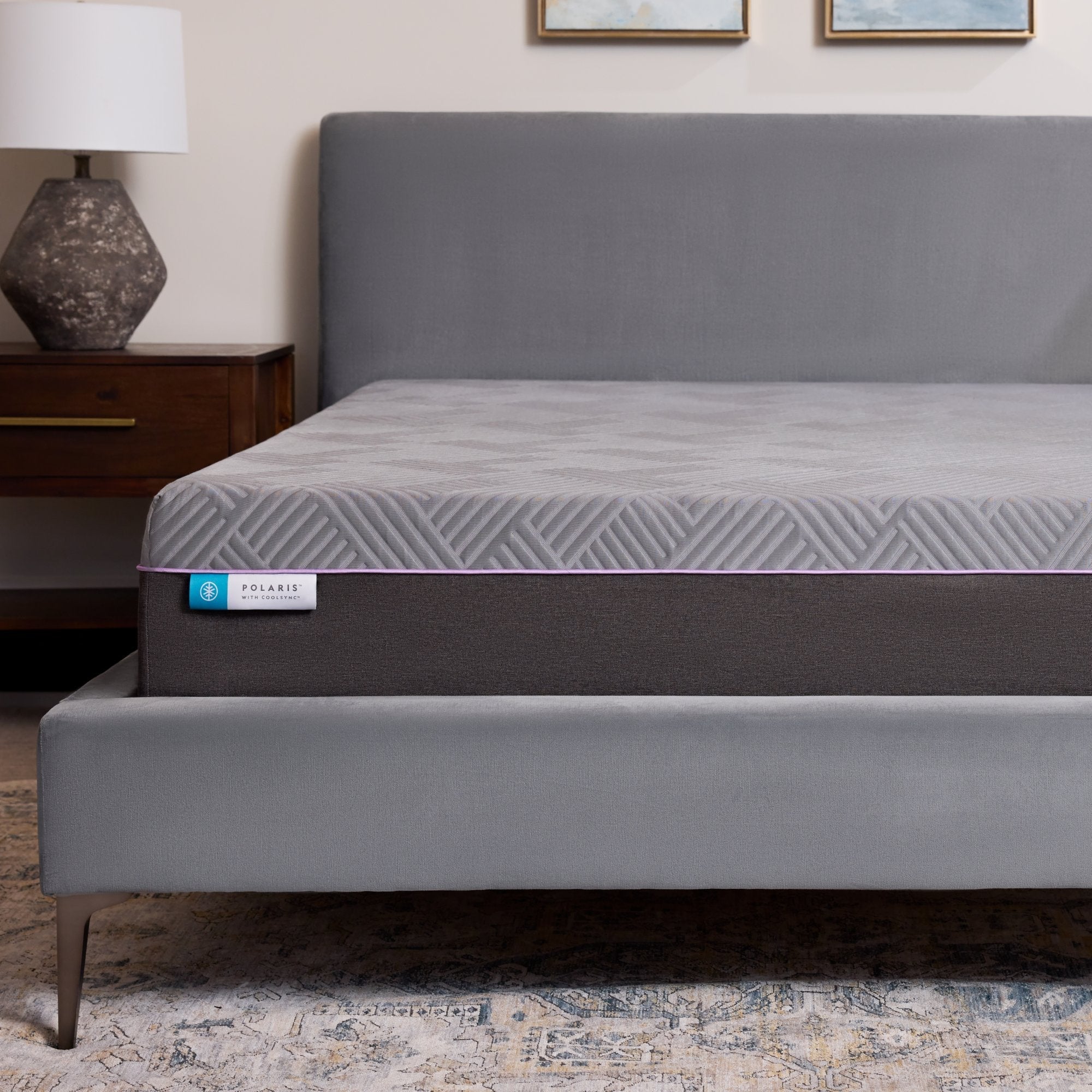 Polaris Coolysnc Gray Queen Mattress - Image 6