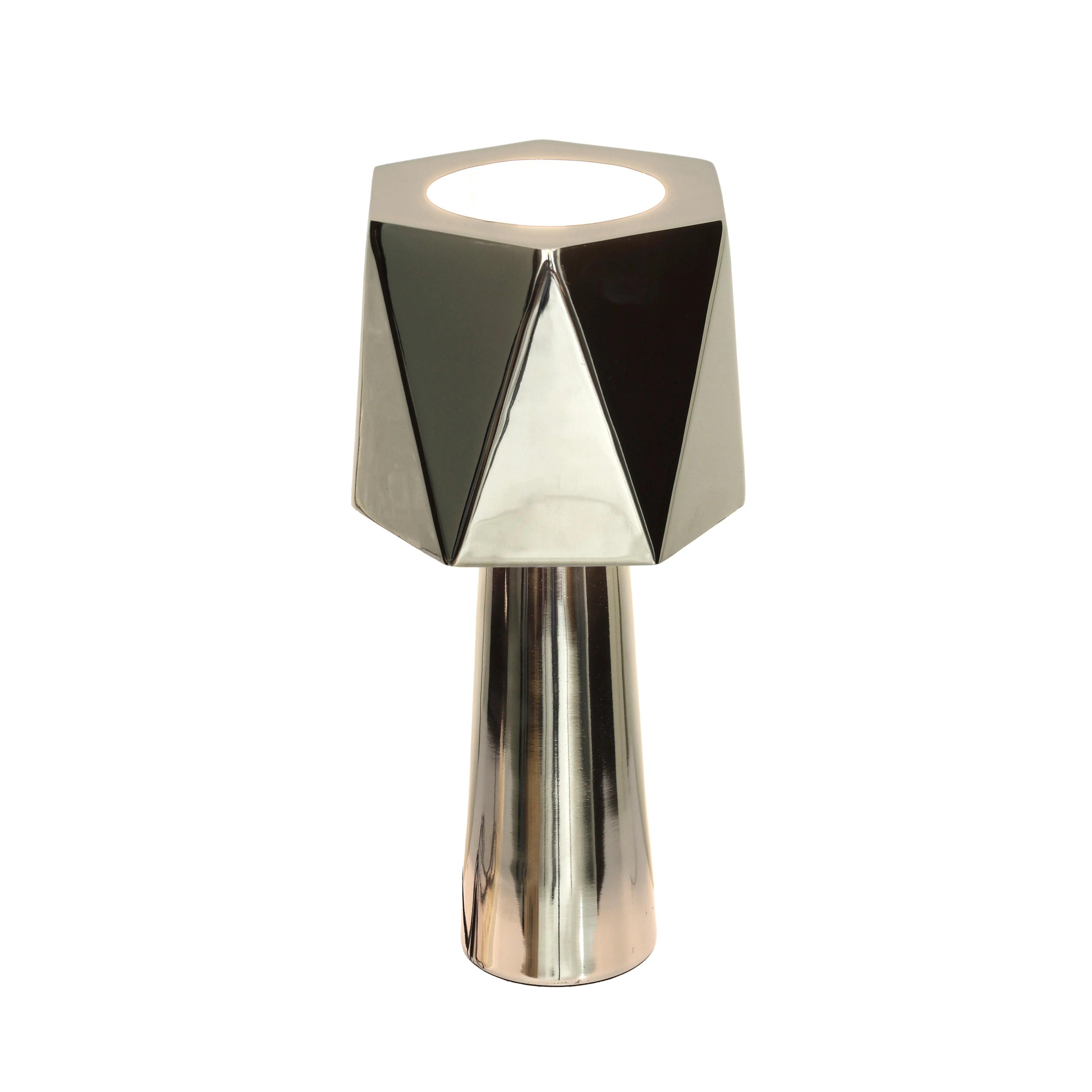 Polished Nickel Table Lamp - Image 2