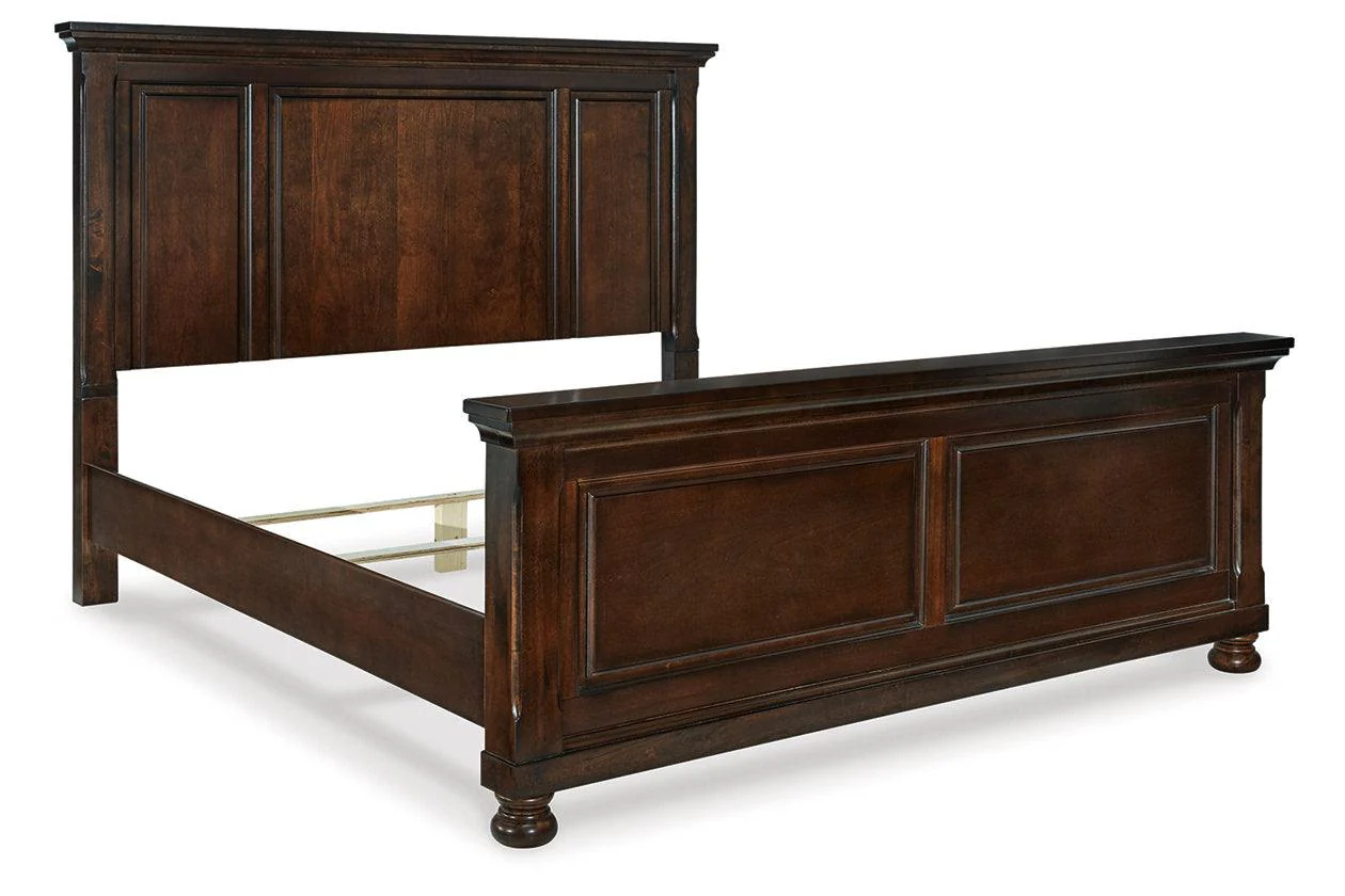 Porter Rustic Brown California King Panel Bed - Image 3