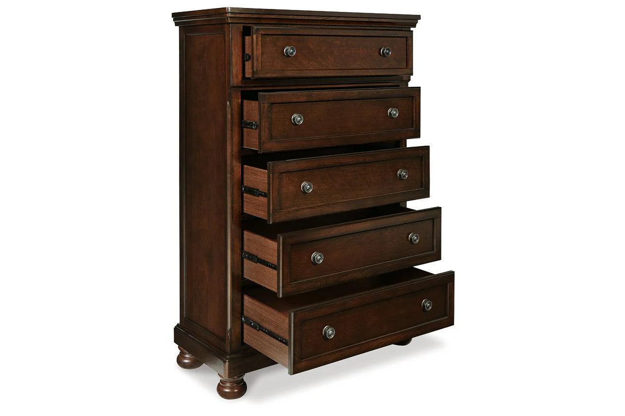 Porter Rustic Brown Chest of Drawers - Image 4