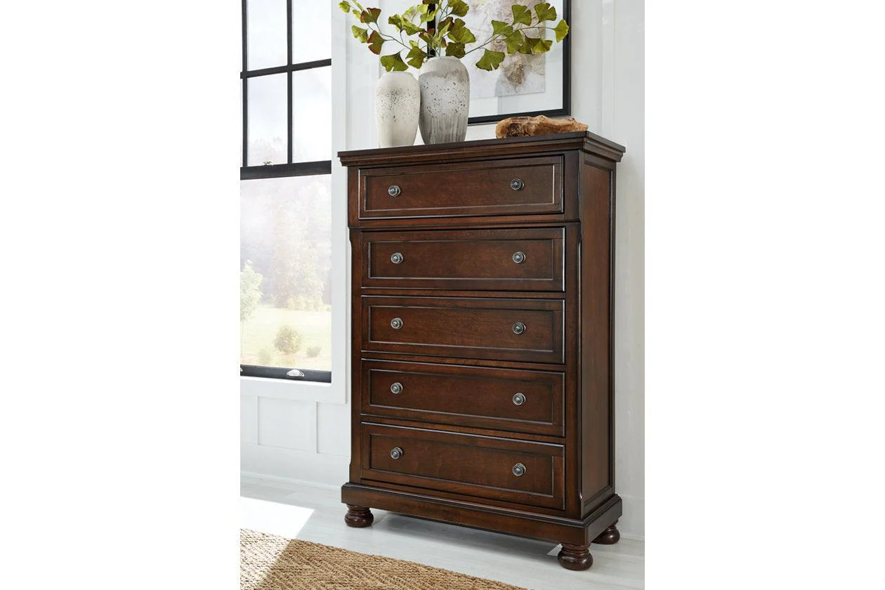 Porter Rustic Brown Chest of Drawers - Image 7