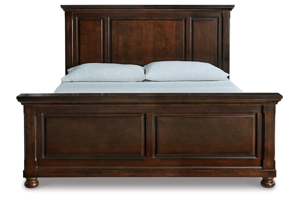 Porter Rustic Brown King Panel Bed - Image 3