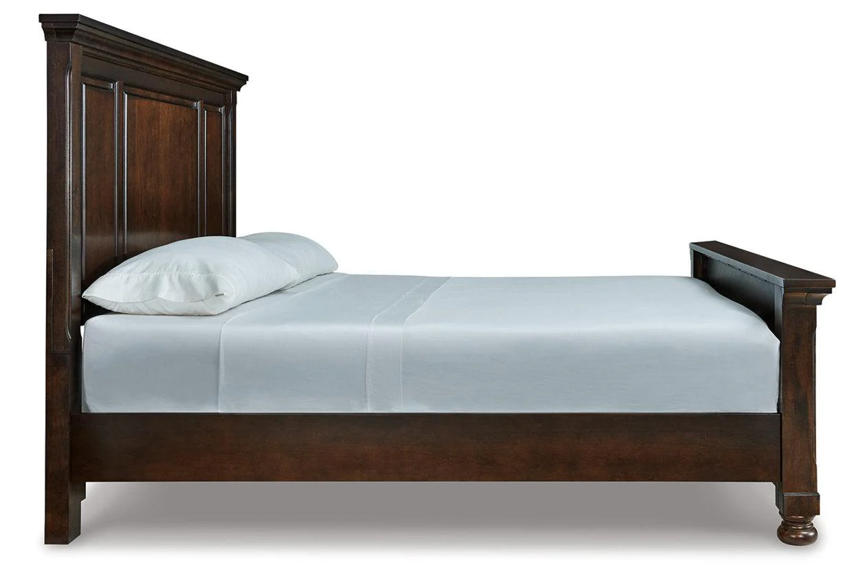 Porter Rustic Brown King Panel Bed - Image 4