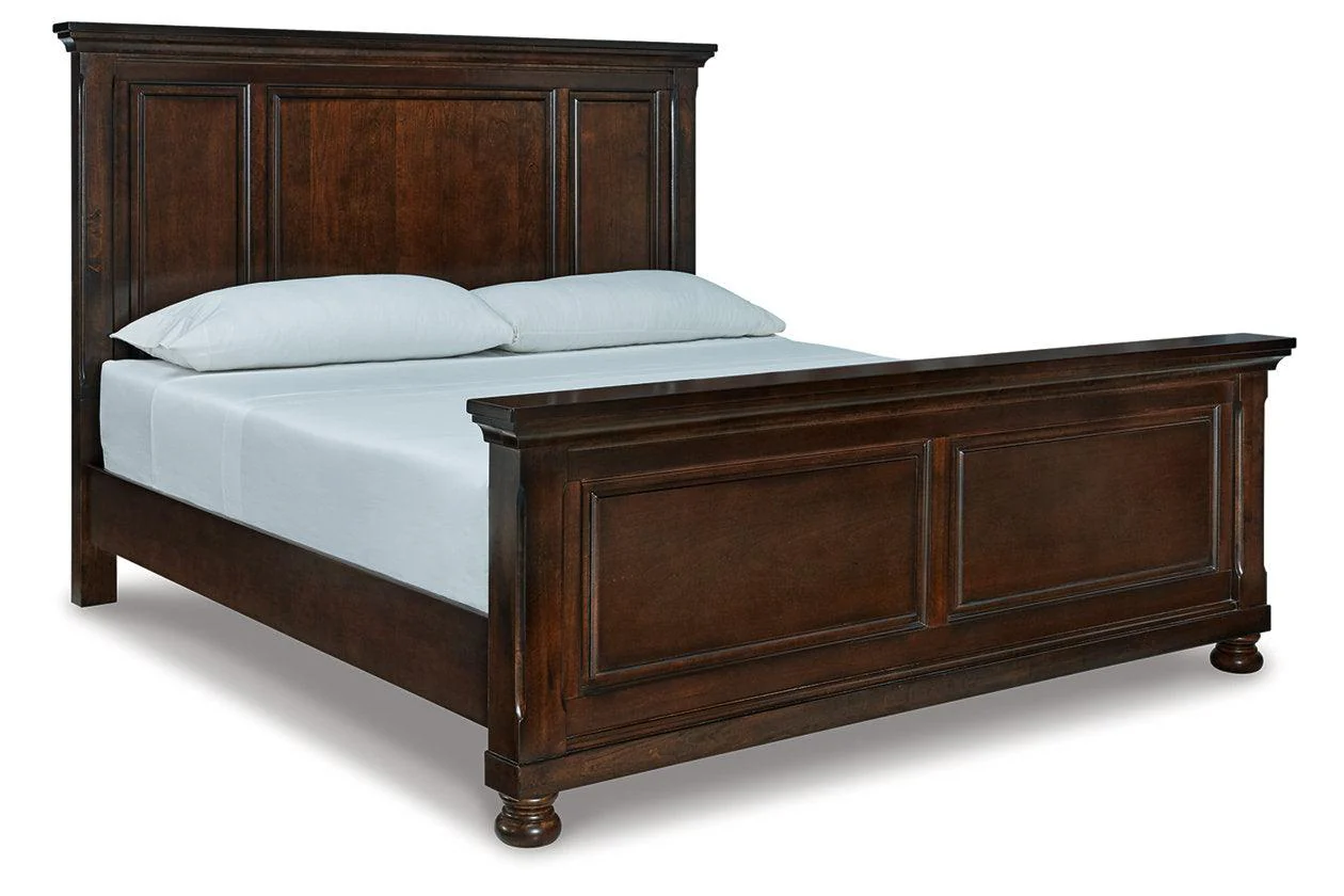 Porter Rustic Brown King Panel Bed - Image 8