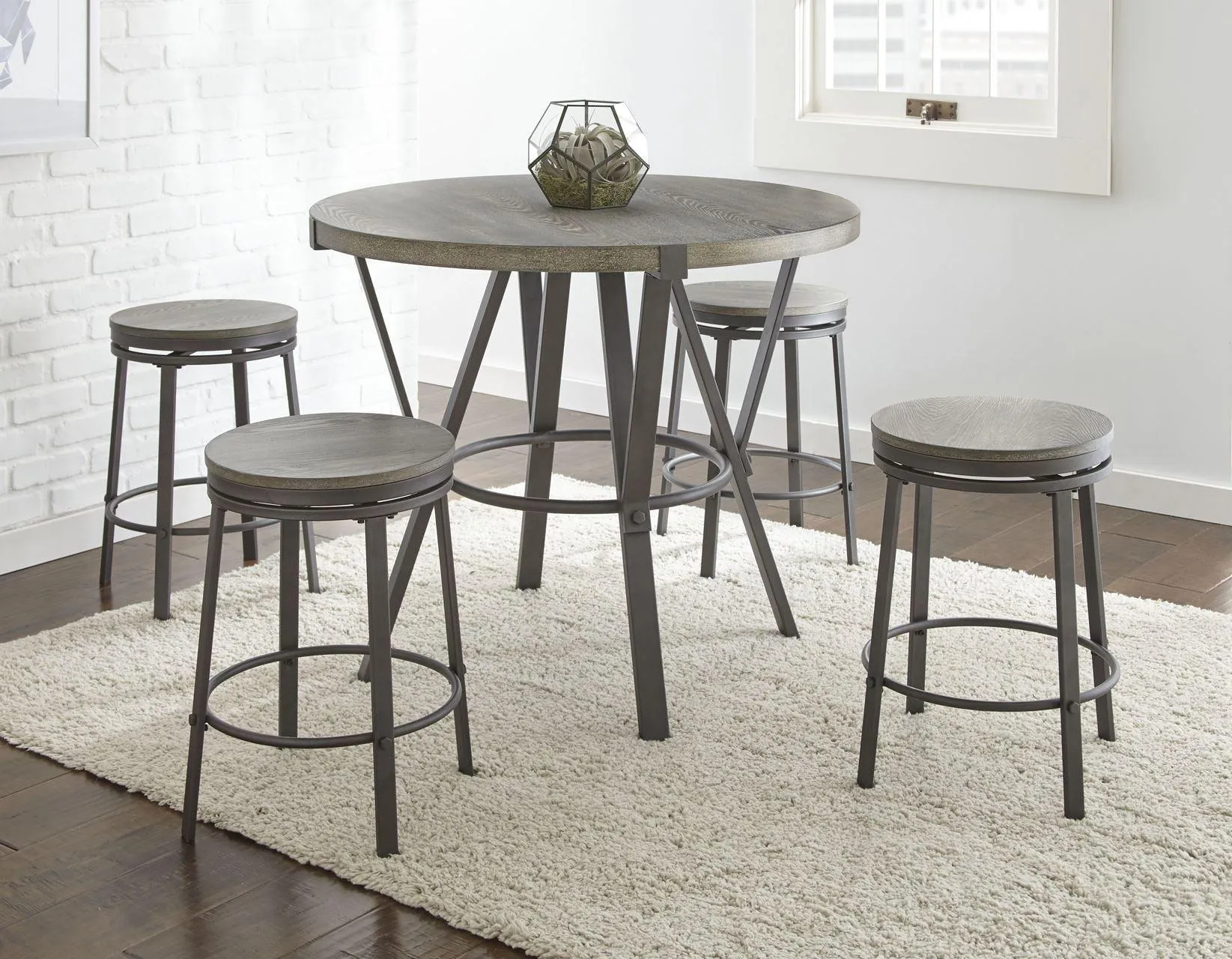 Portland 24″ Backless Counter Stool, Swivel, Set of 2 - Image 3