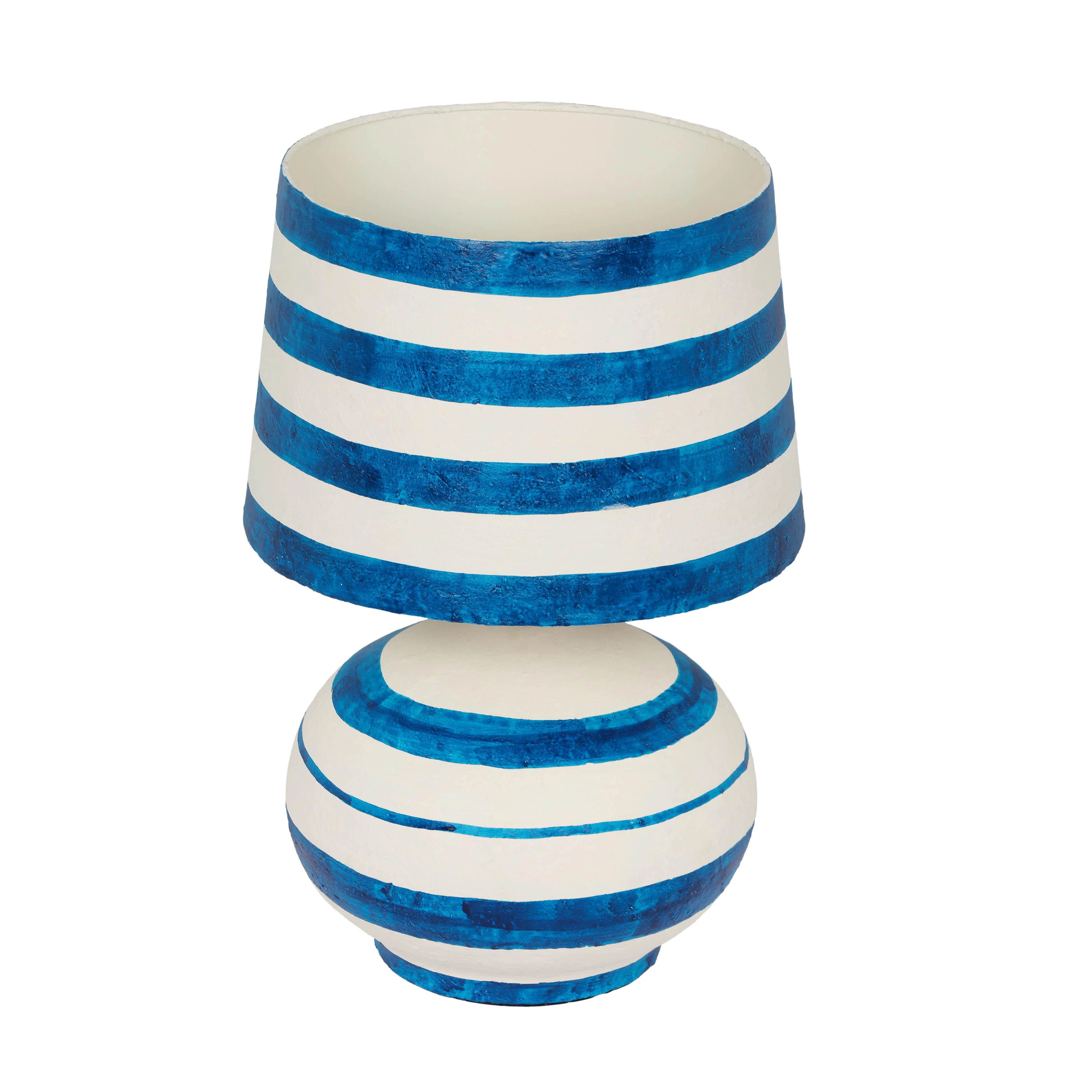 Positano Striped Papier Mache Table Lamp - Image 10