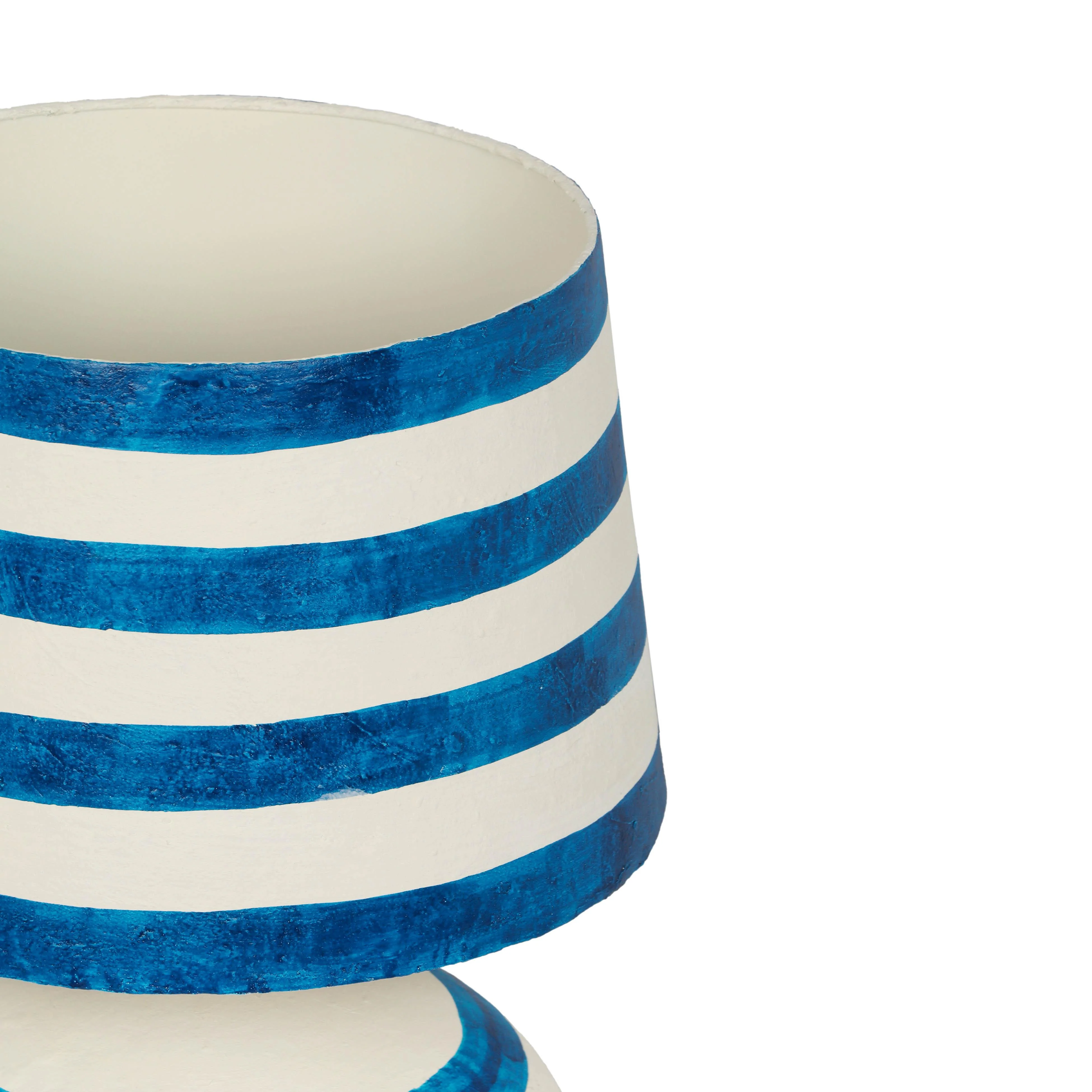 Positano Striped Papier Mache Table Lamp - Image 11