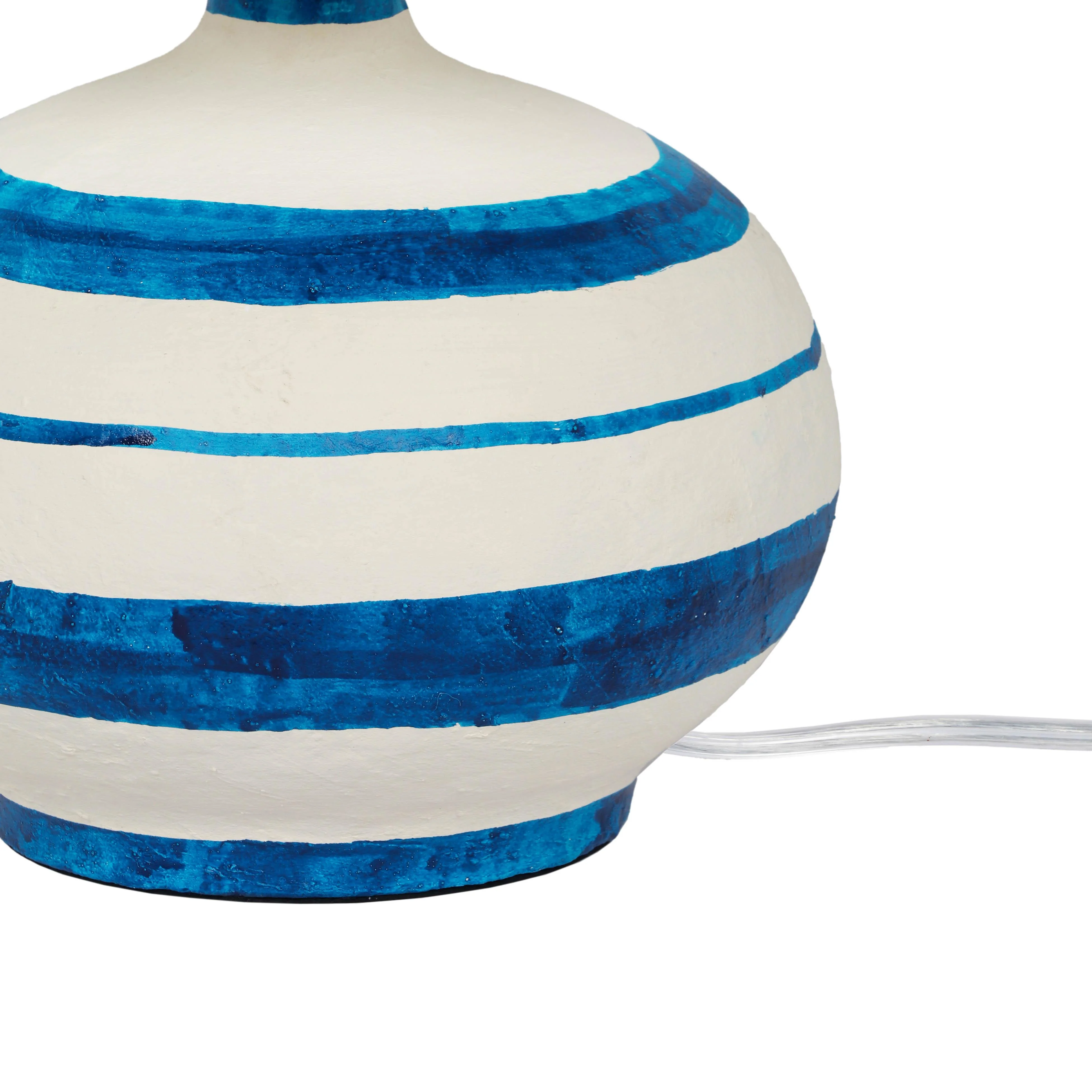 Positano Striped Papier Mache Table Lamp - Image 12