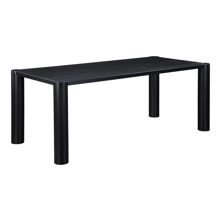 Post Dining Table - Oak Black - Image 2