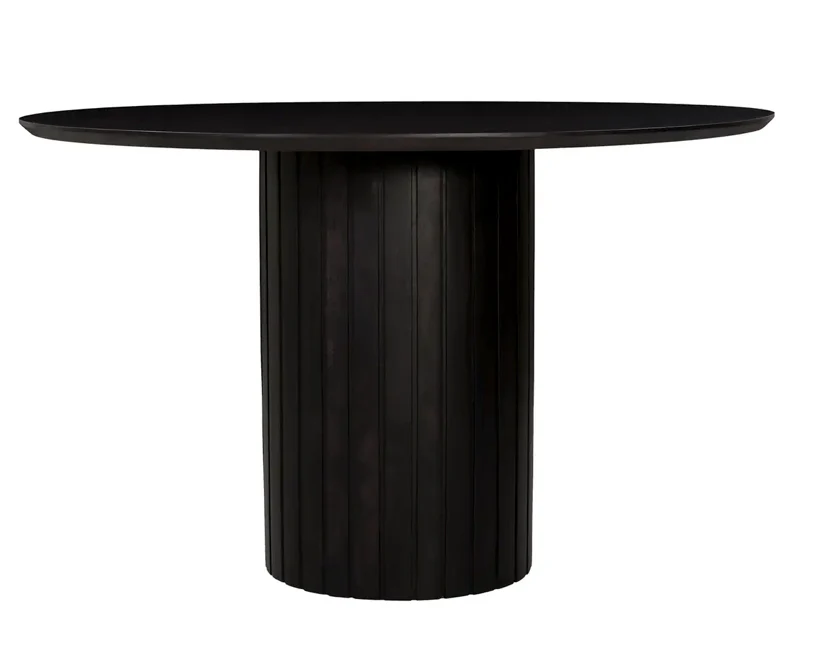 Povera Round Dining Table - Black