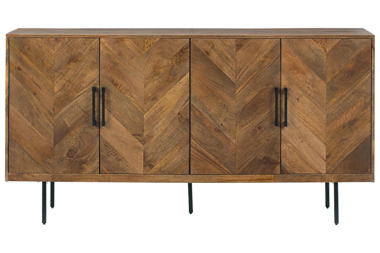 Prattville Brown Accent Cabinet - Image 3