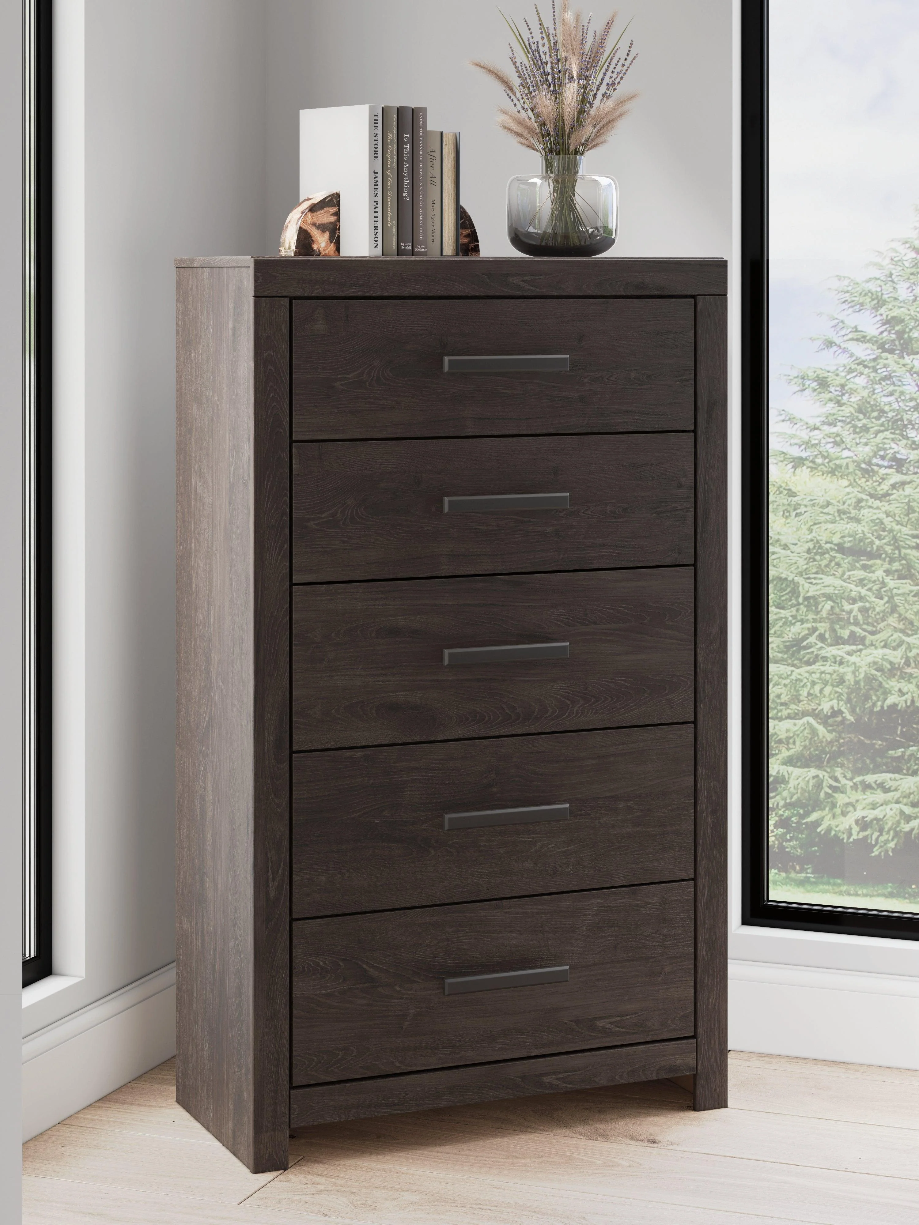 Prendonea Charcoal Chest of Drawers - Image 10