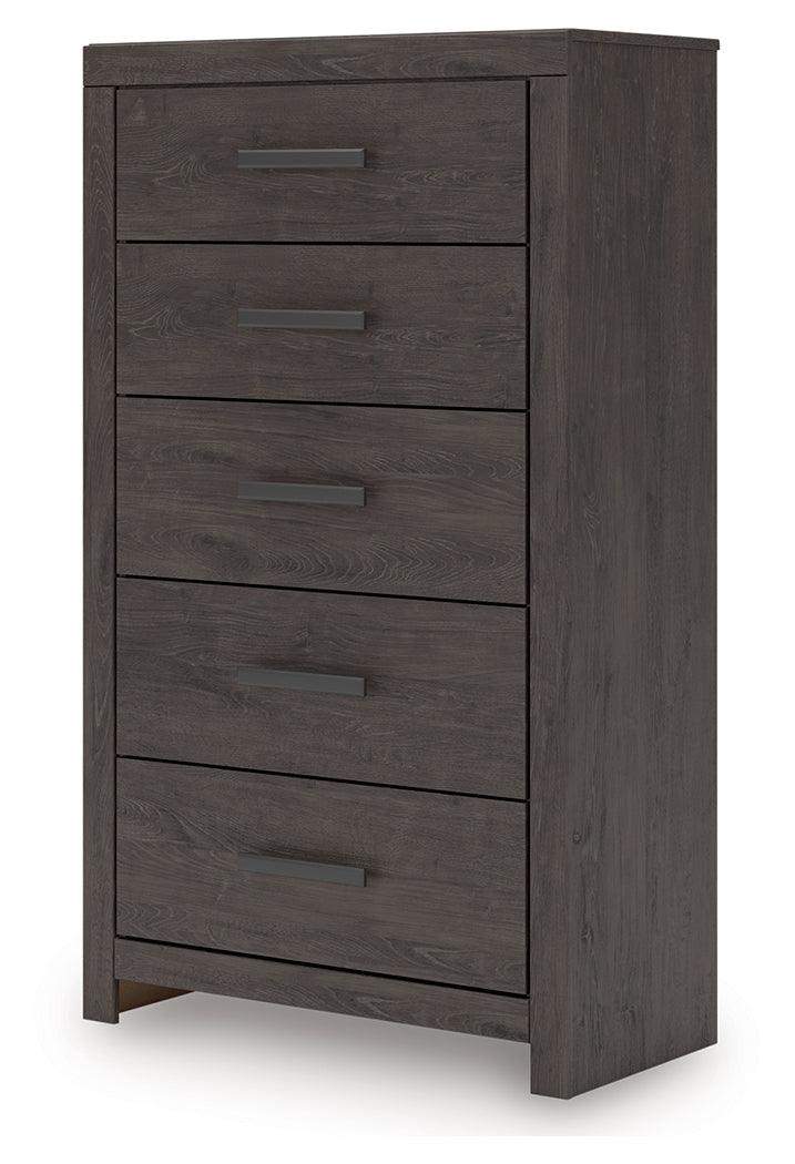 Prendonea Charcoal Chest of Drawers - Image 2
