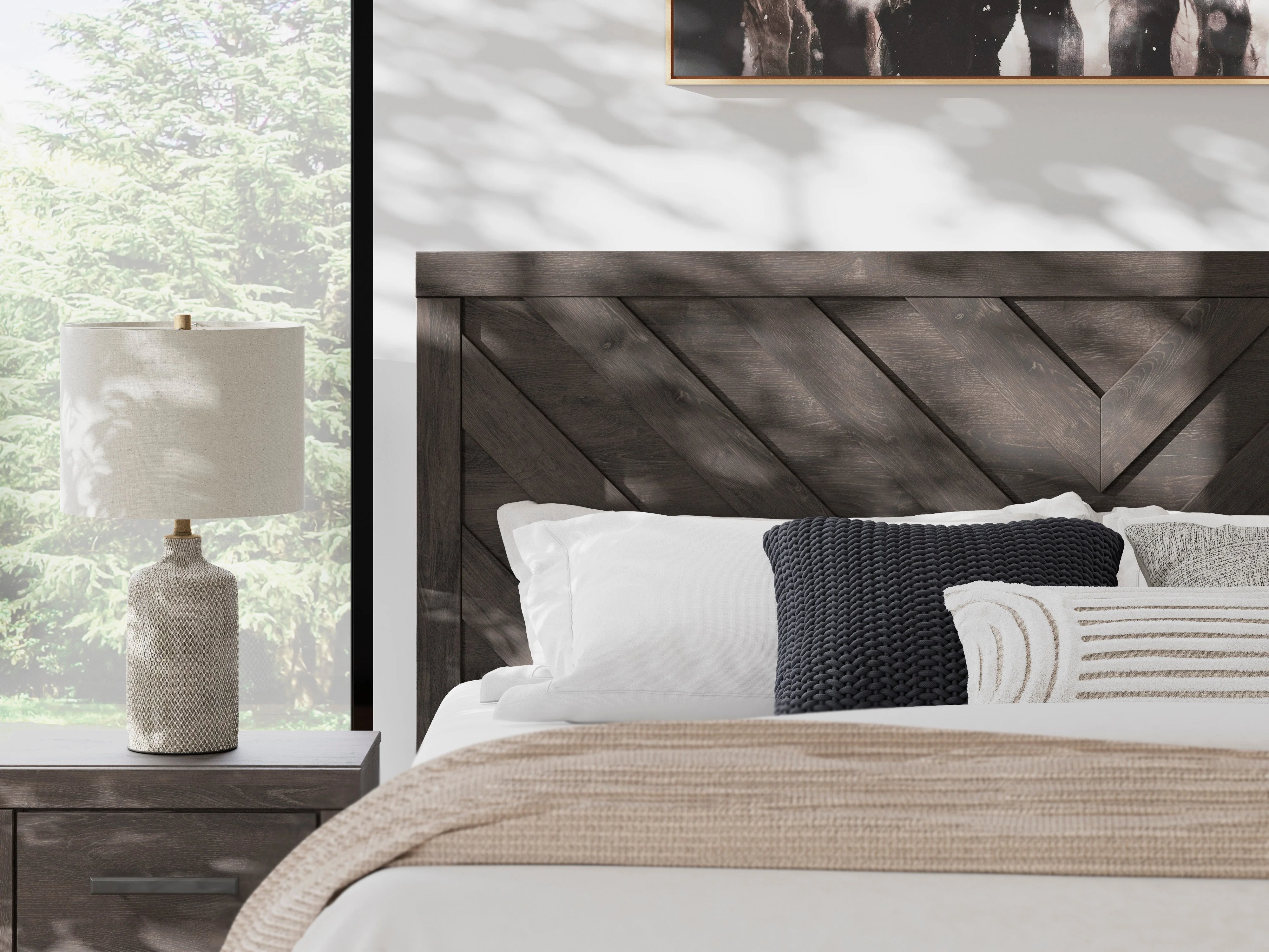 Prendonea Charcoal King Panel Bed - Image 6