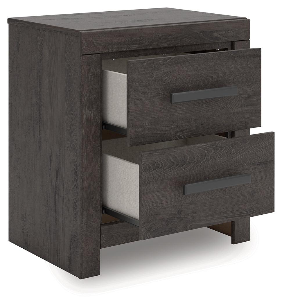 Prendonea Charcoal Nightstand - Image 3