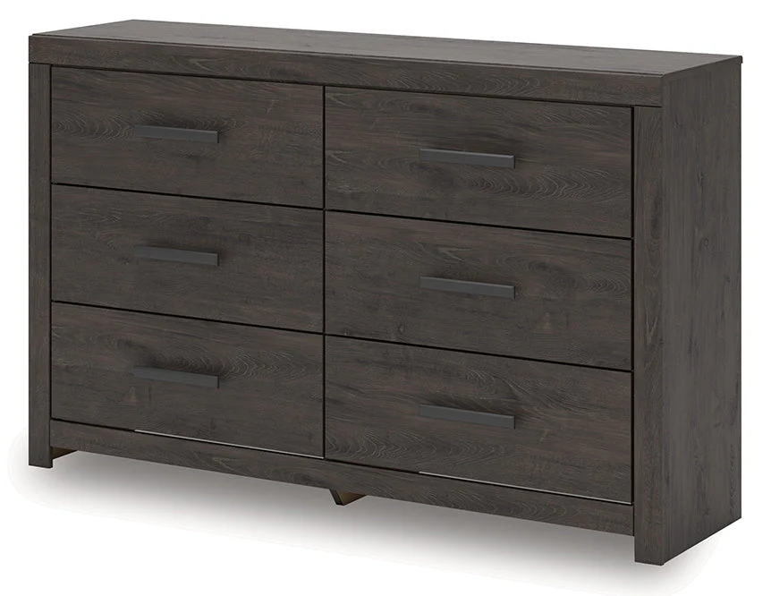 Prendonea Charcoal Panel Bedroom Set - Image 15