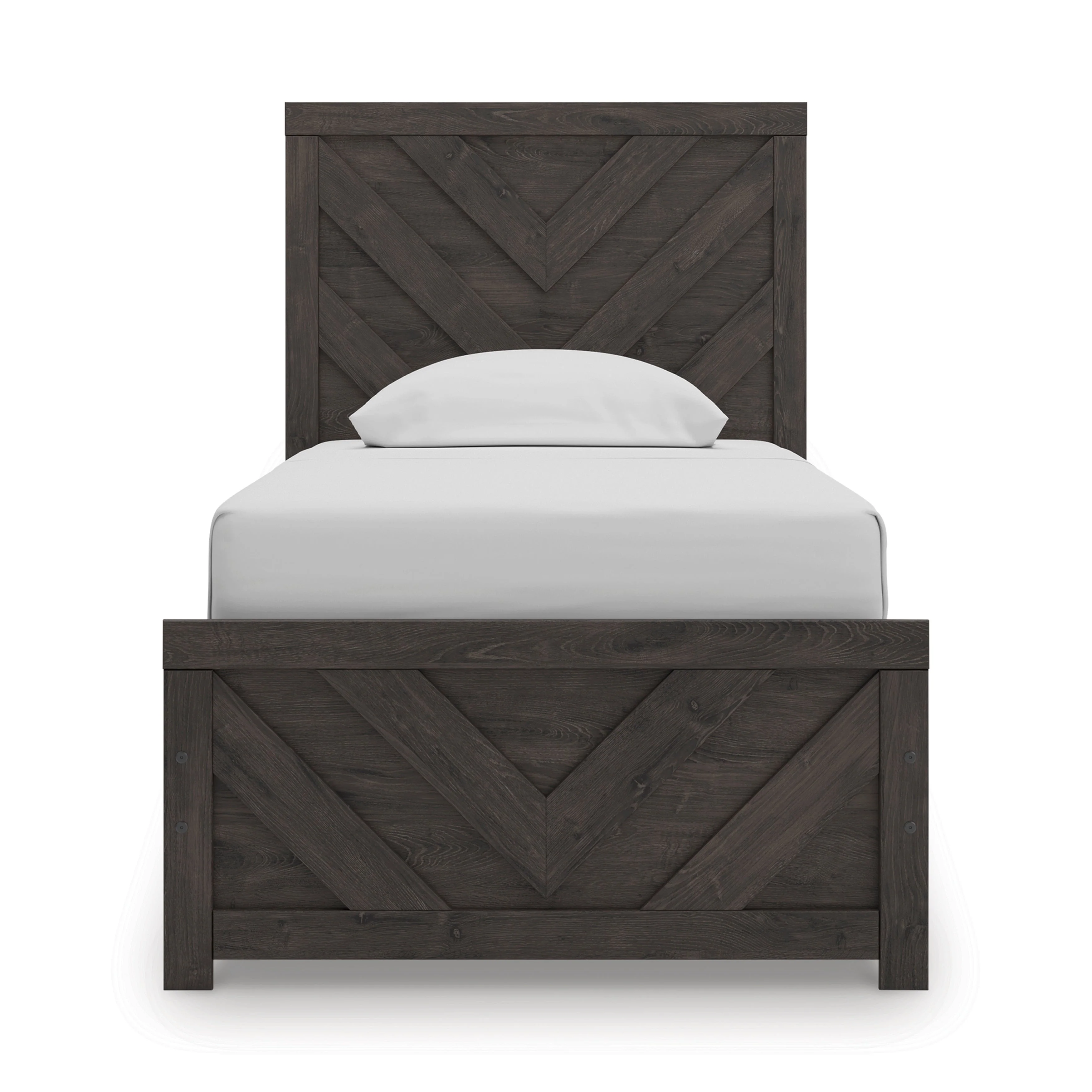 Prendonea Charcoal Twin Panel Bed - Image 2