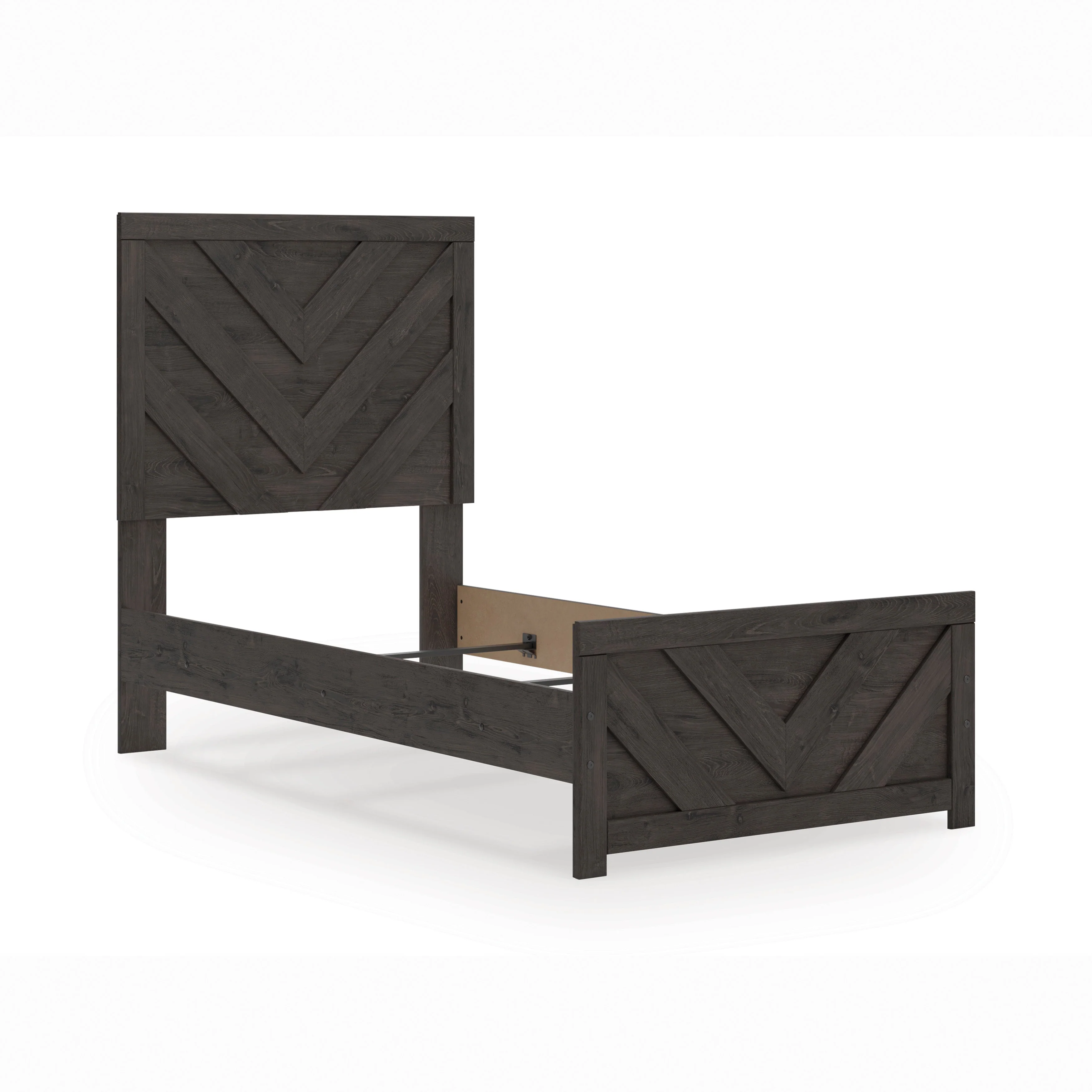 Prendonea Charcoal Twin Panel Bed - Image 4
