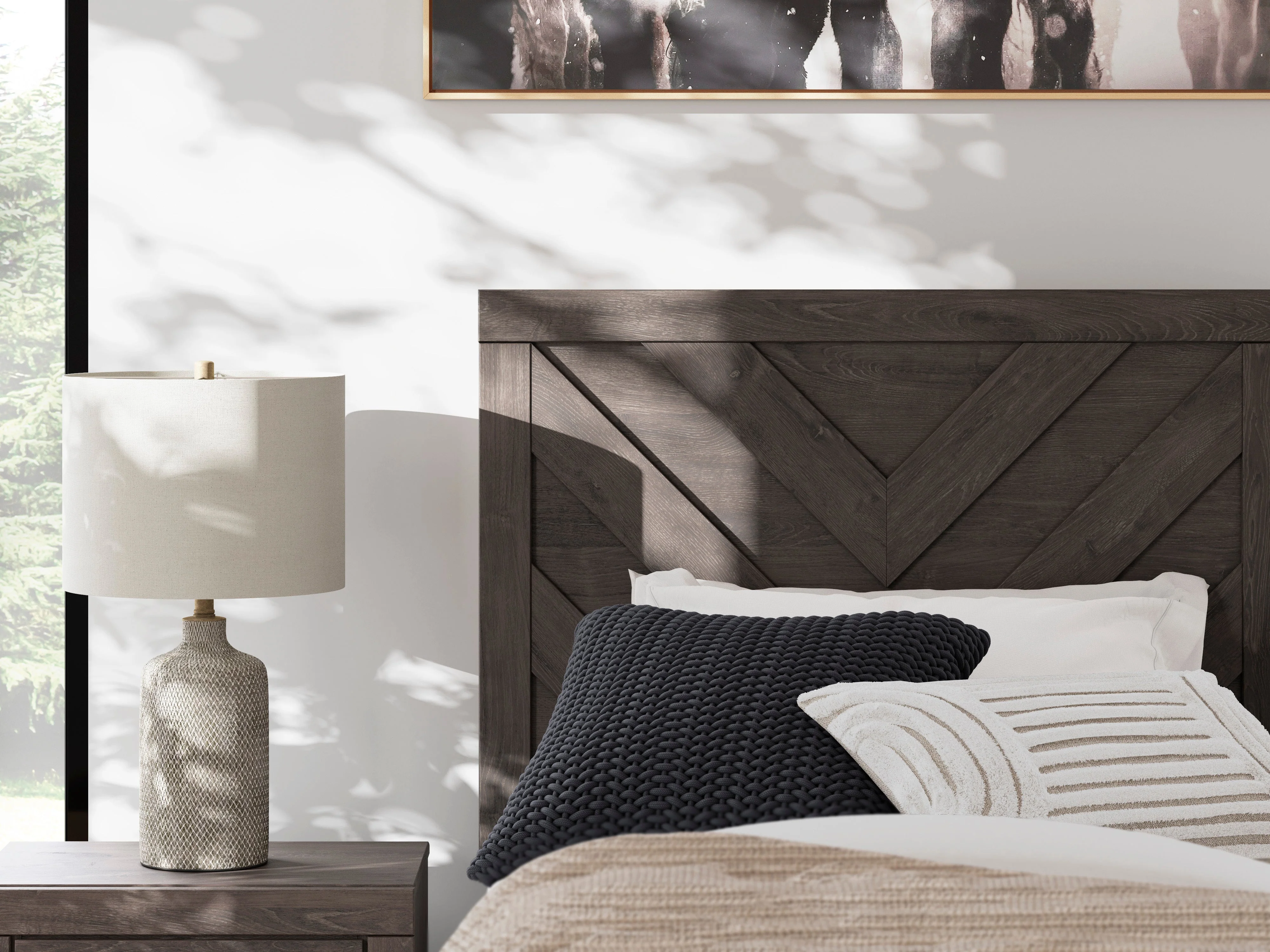 Prendonea Charcoal Twin Panel Bed - Image 7