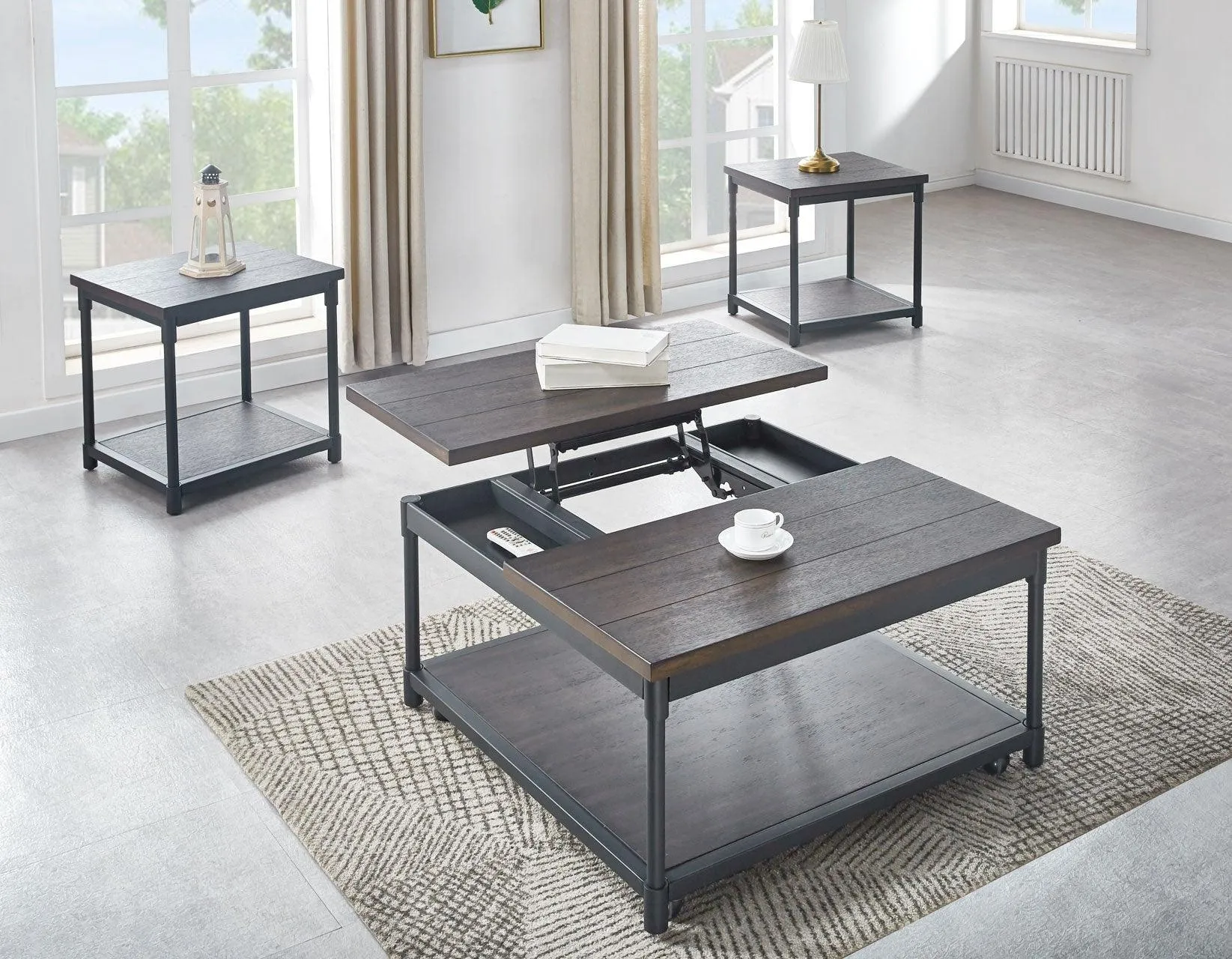 Prescott Lift-Top Cocktail Table w/Casters - Image 5