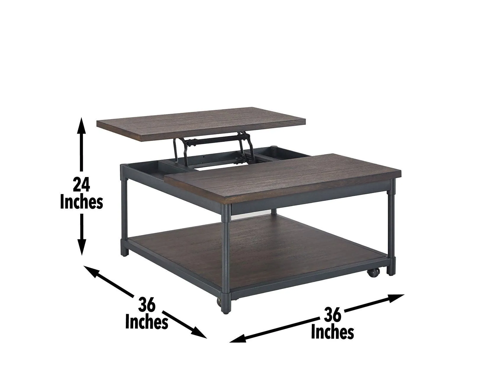 Prescott Lift-Top Cocktail Table w/Casters - Image 7