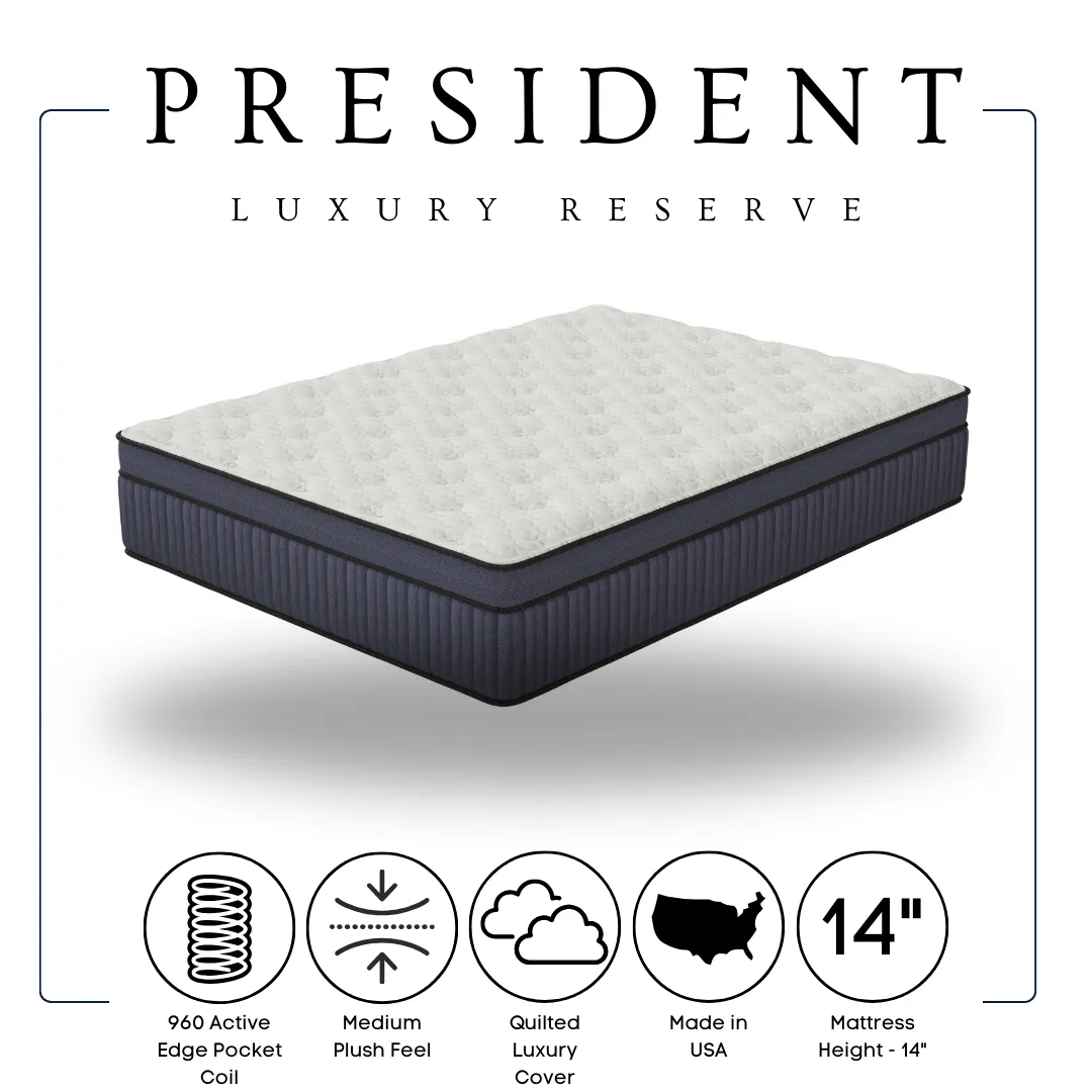President  14" Euro Top Hybrid King Mattress - Image 3