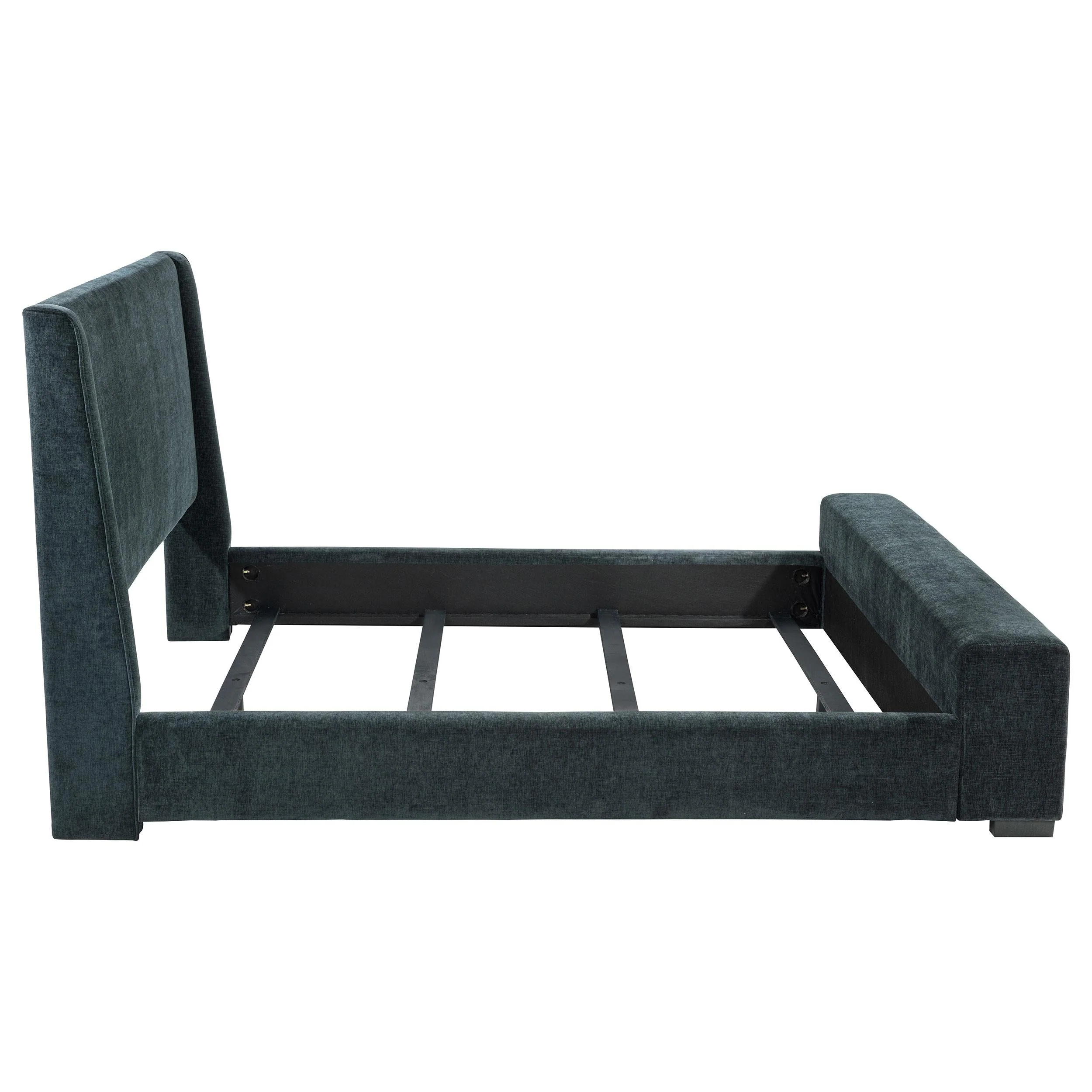Preston  Upholstered Queen Audio Fireplace Bed - Image 7