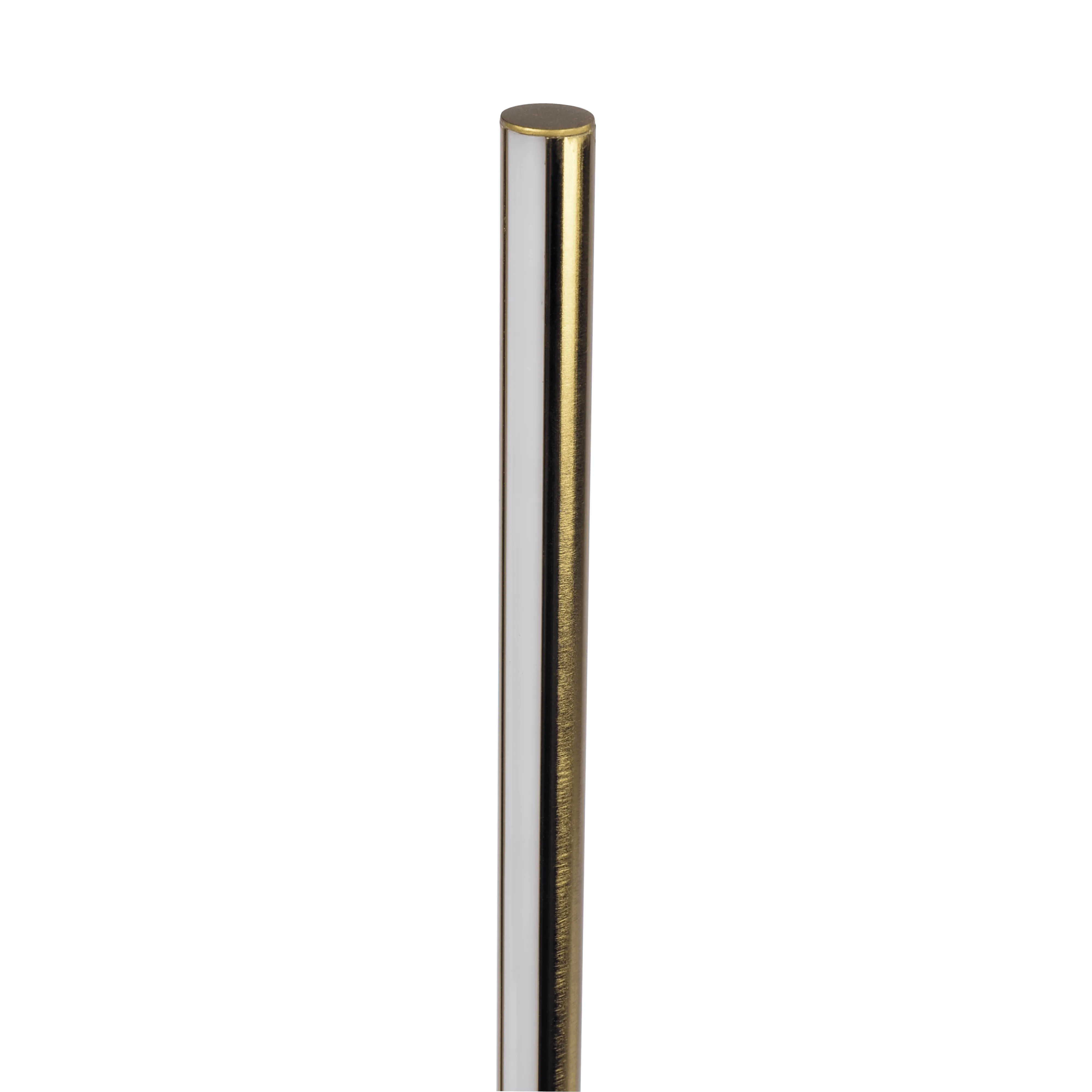 Prism Brassed Gold LED Floor Lamp with On/Off Switch Faux Marble Base - Image 4