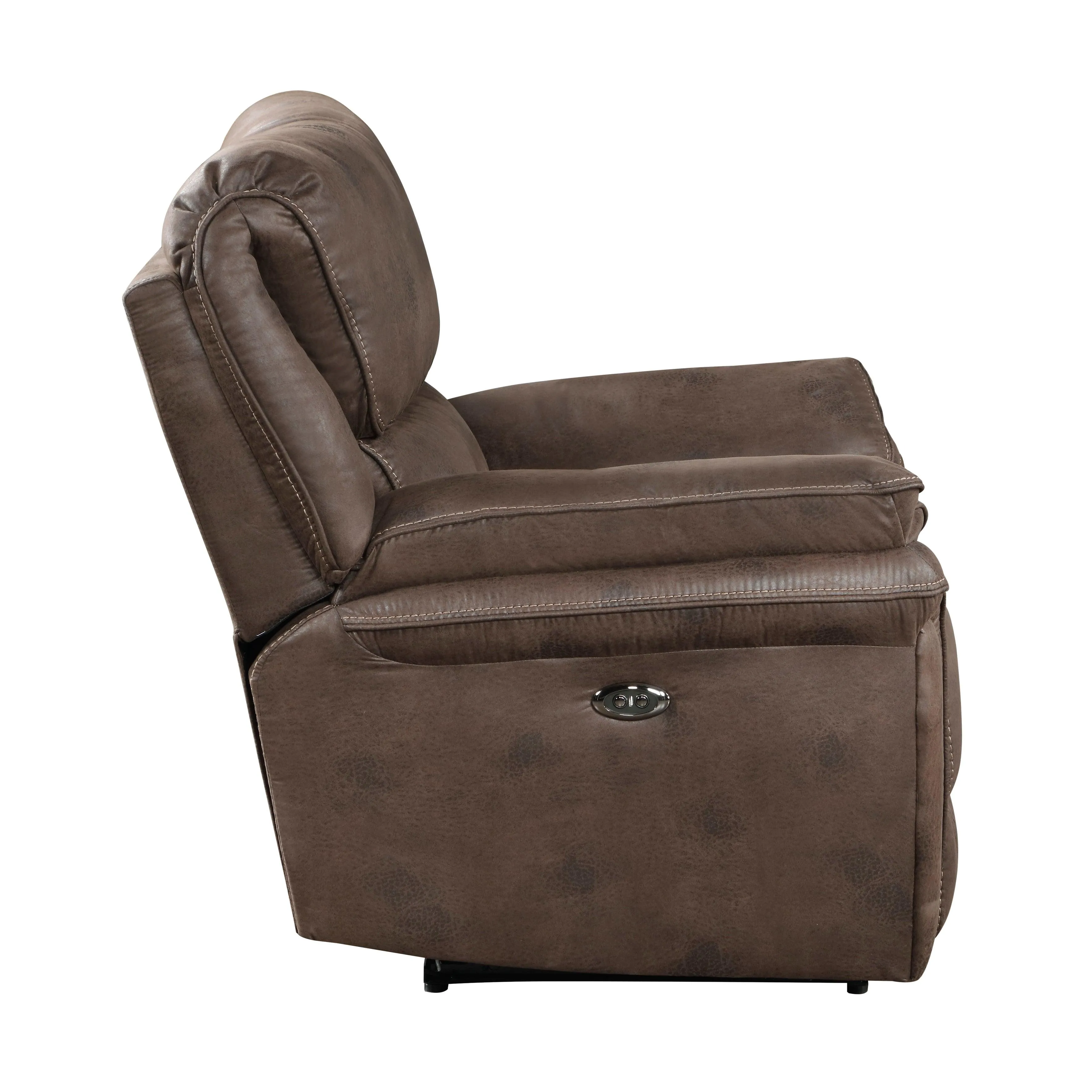 Proctor Brown Microfiber Power Reclining Chair - Image 4