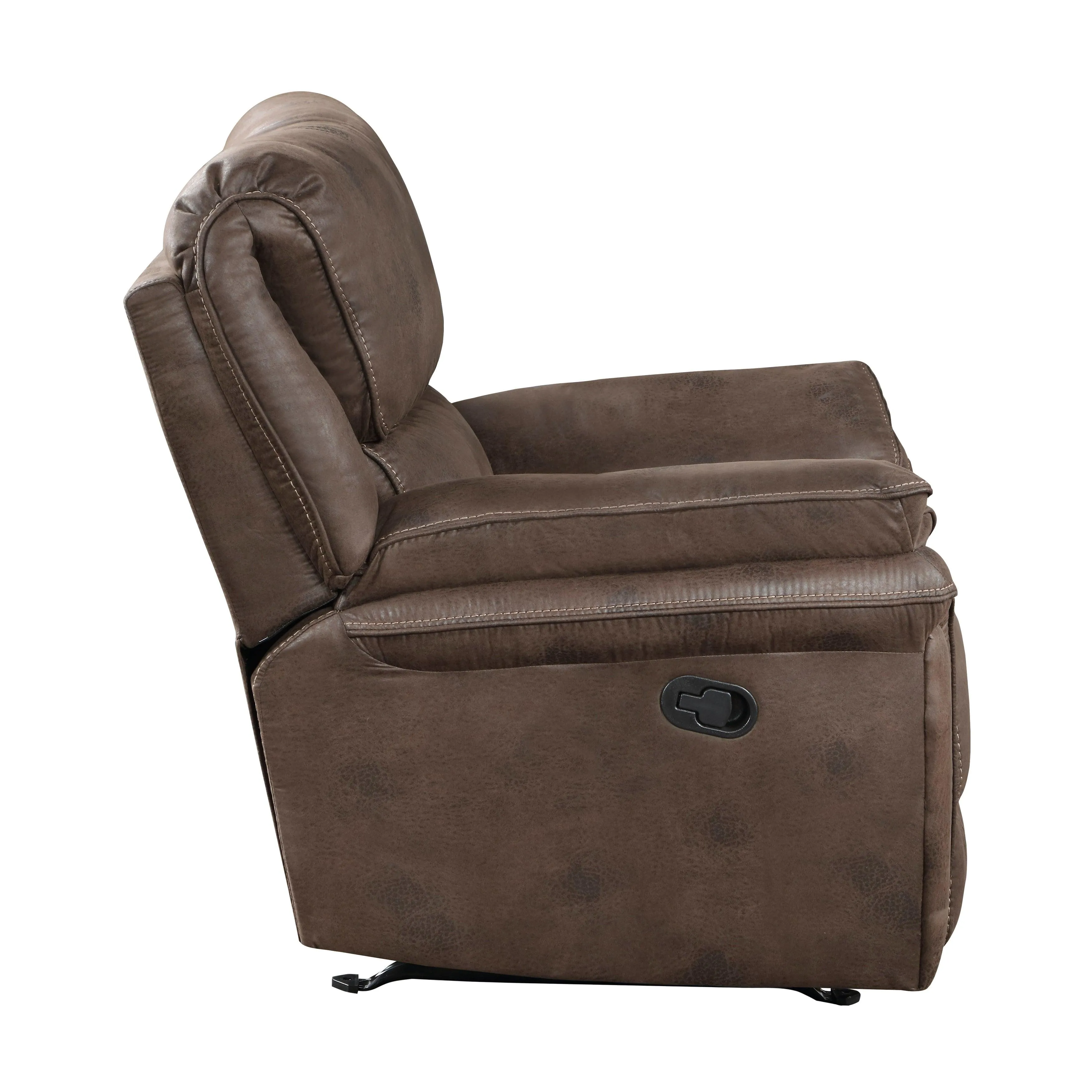 Proctor Brown Microfiber Rocker Reclining Chair - Image 4