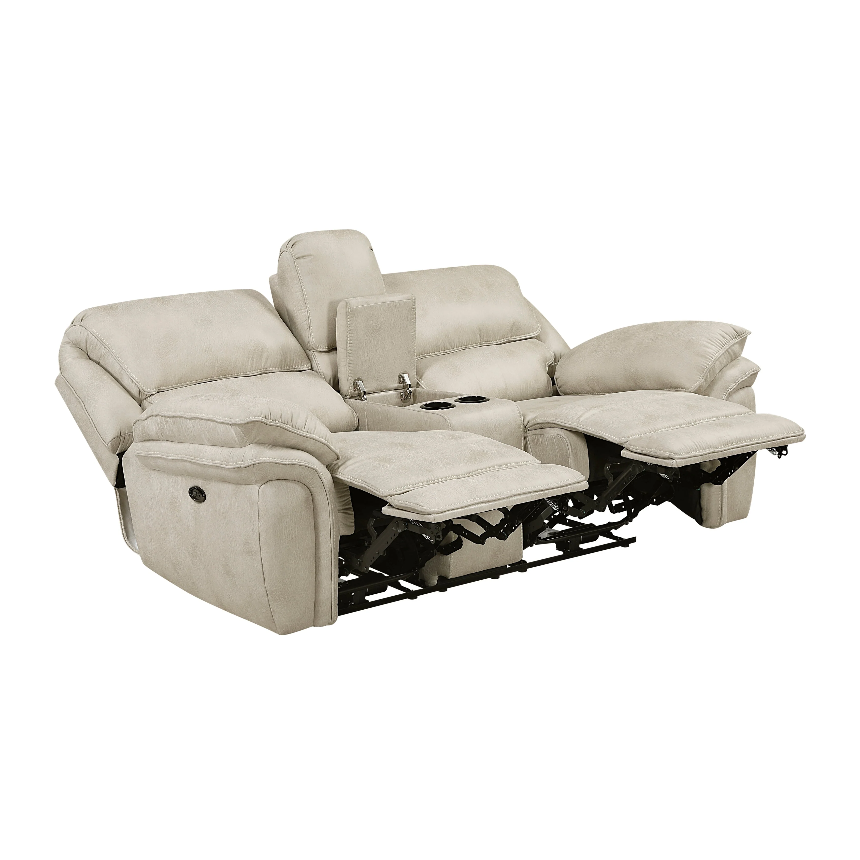 Proctor Pawter Power Double Reclining Loveseat with Center Console - Image 5