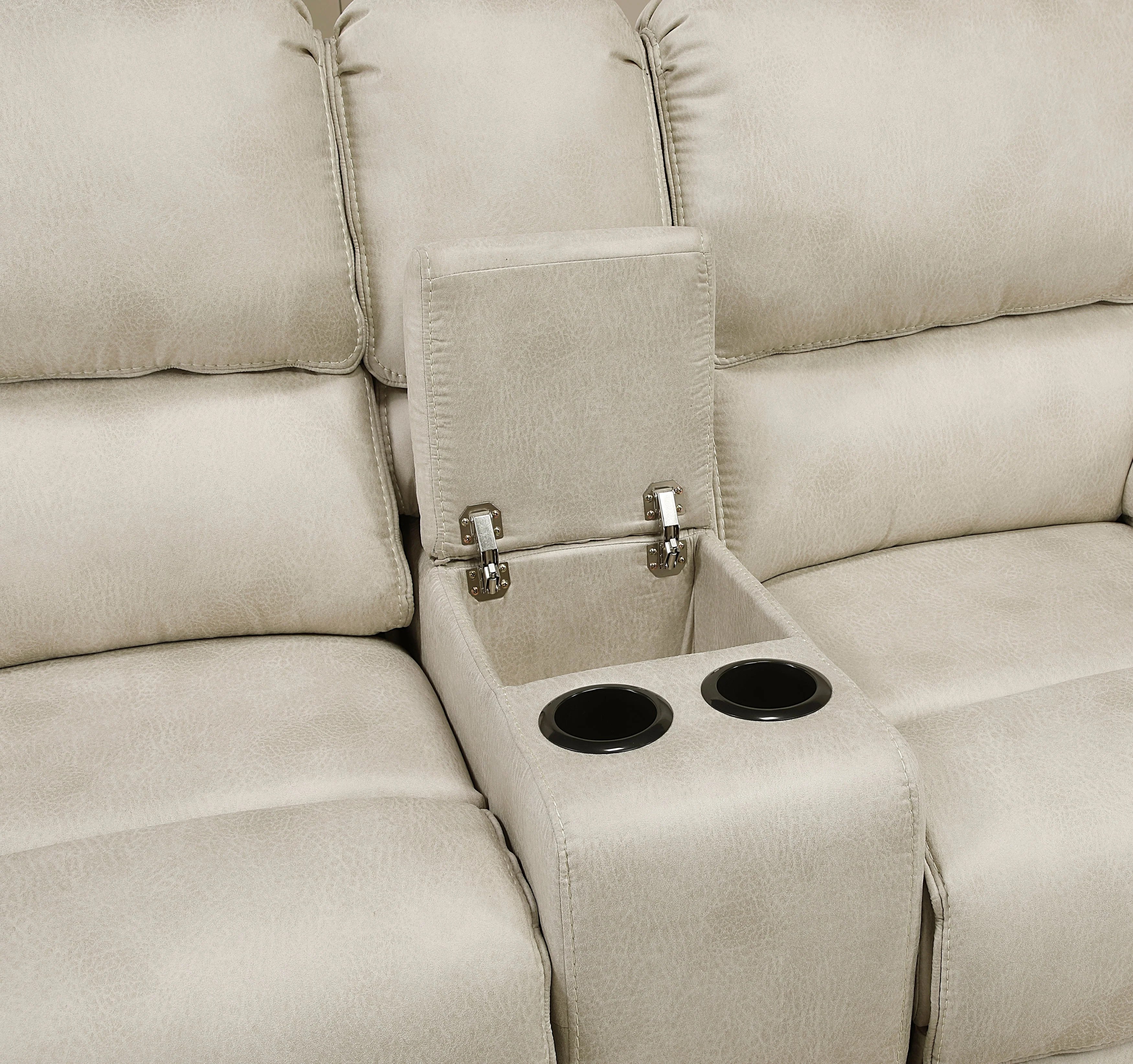 Proctor Pawter Power Double Reclining Loveseat with Center Console - Image 6