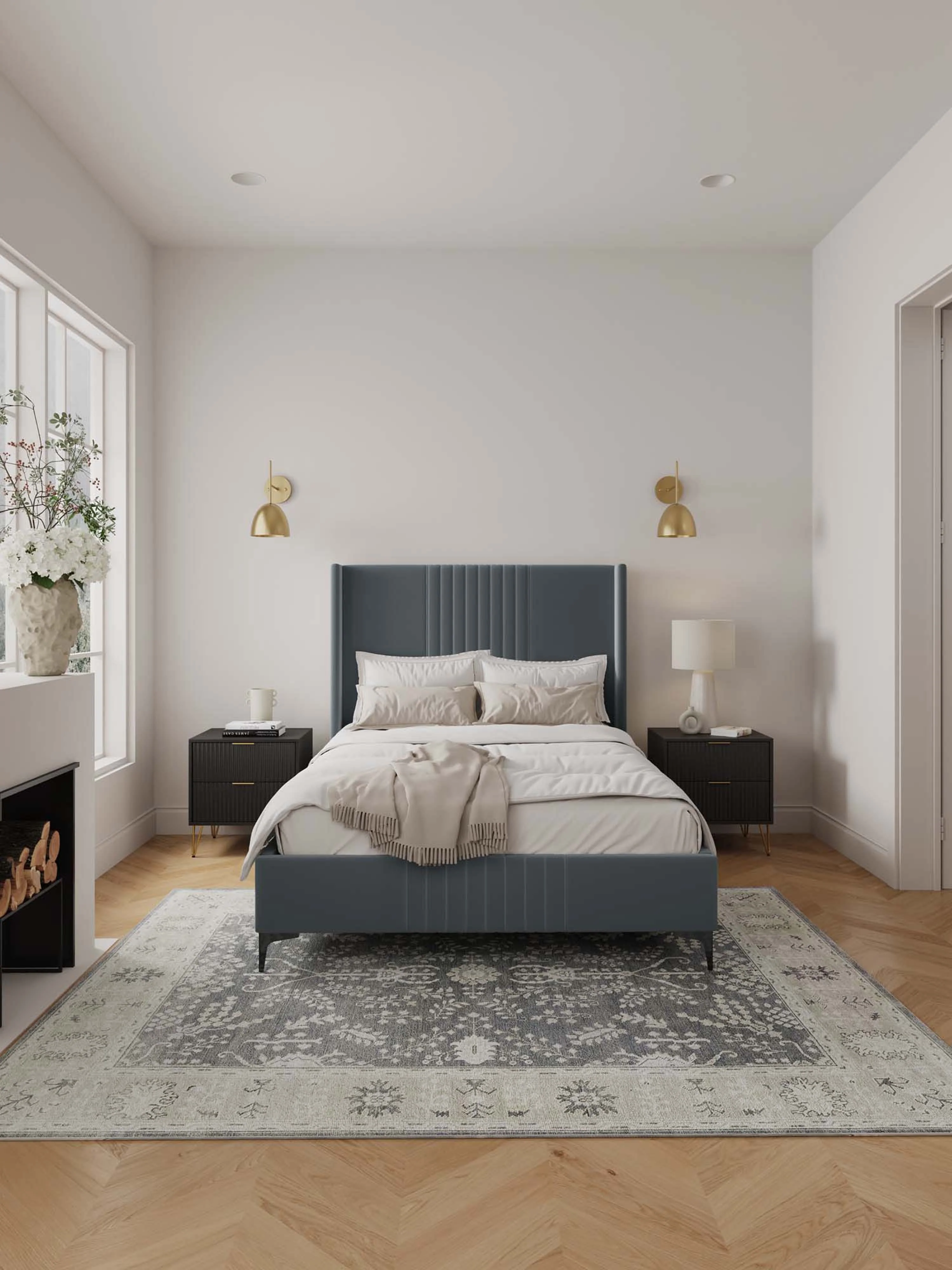 Promenade Full- Size Bed in Grey - Image 2