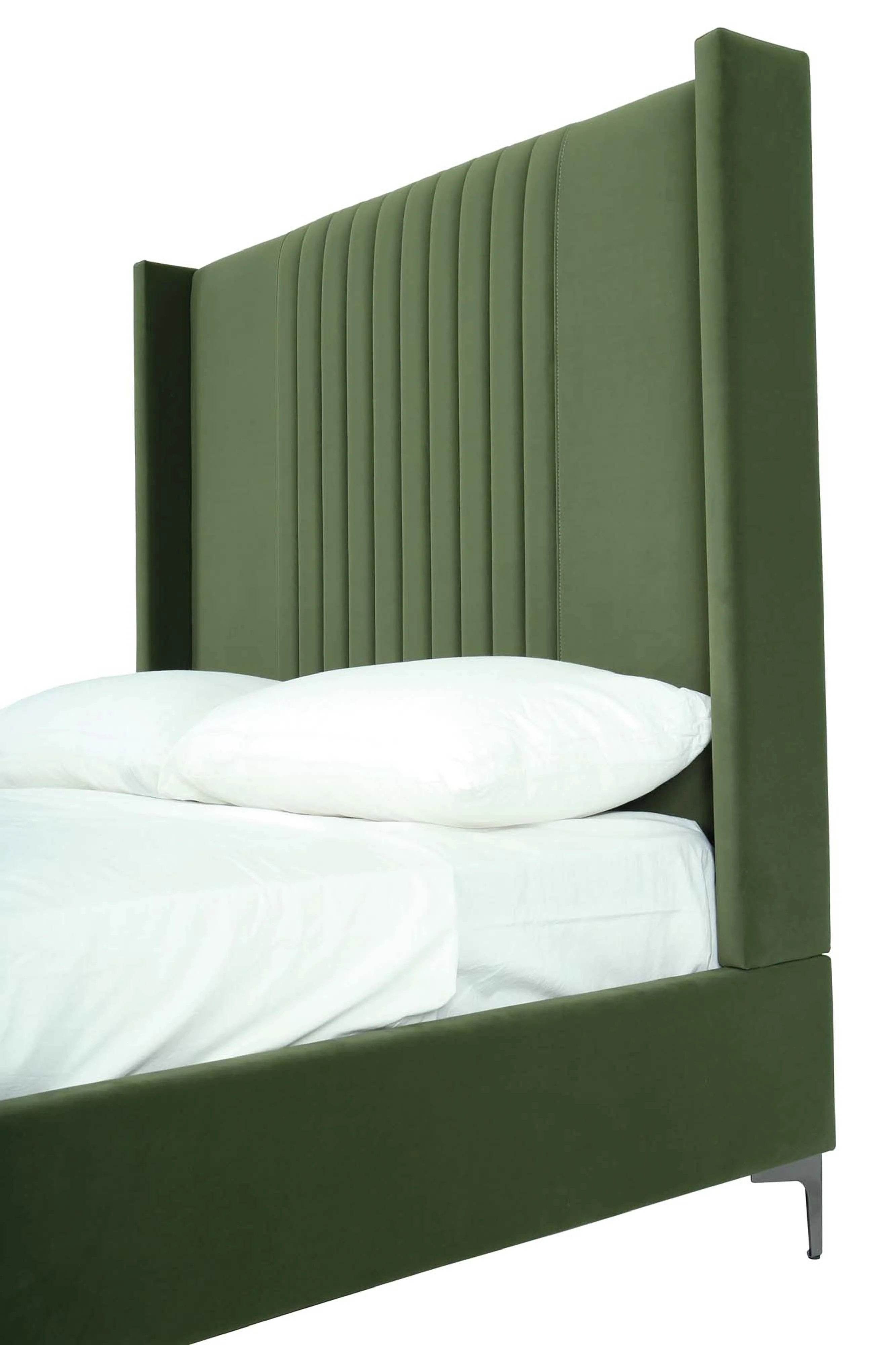 Promenade Full- Size Bed in Moss Green - Image 5