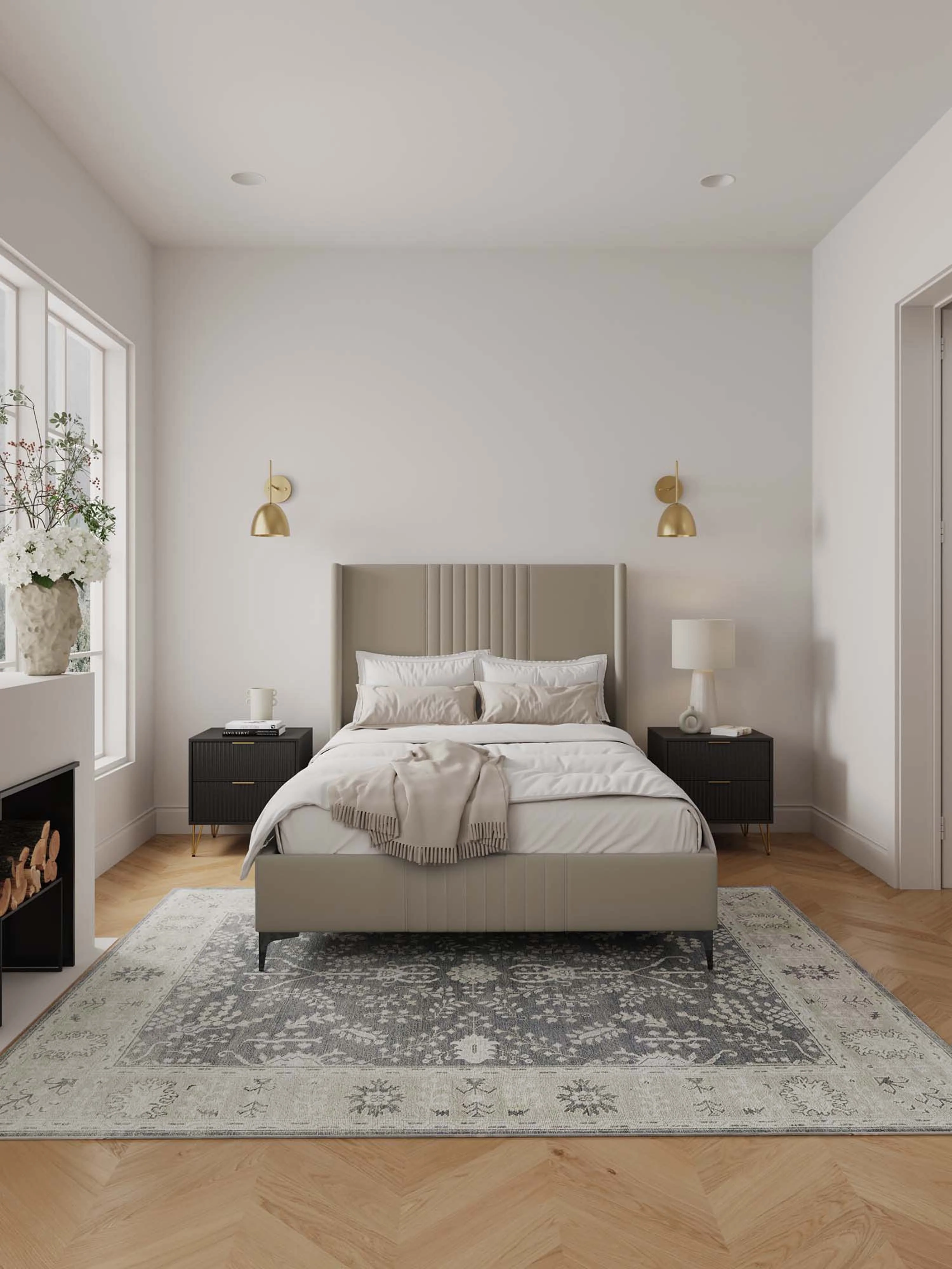 Promenade Full- Size Bed in Rustic Taupe - Image 2